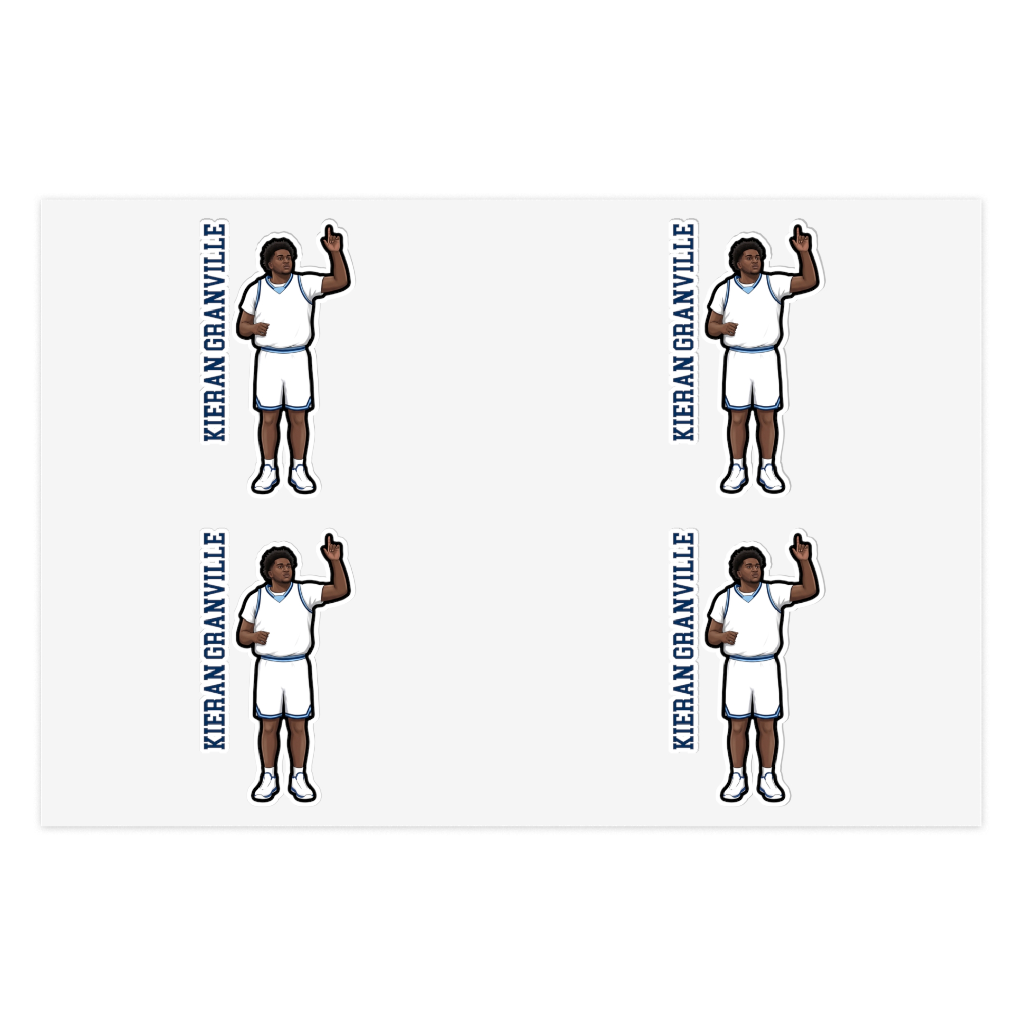 Sticker Sheet — character_name_vertical in Classic