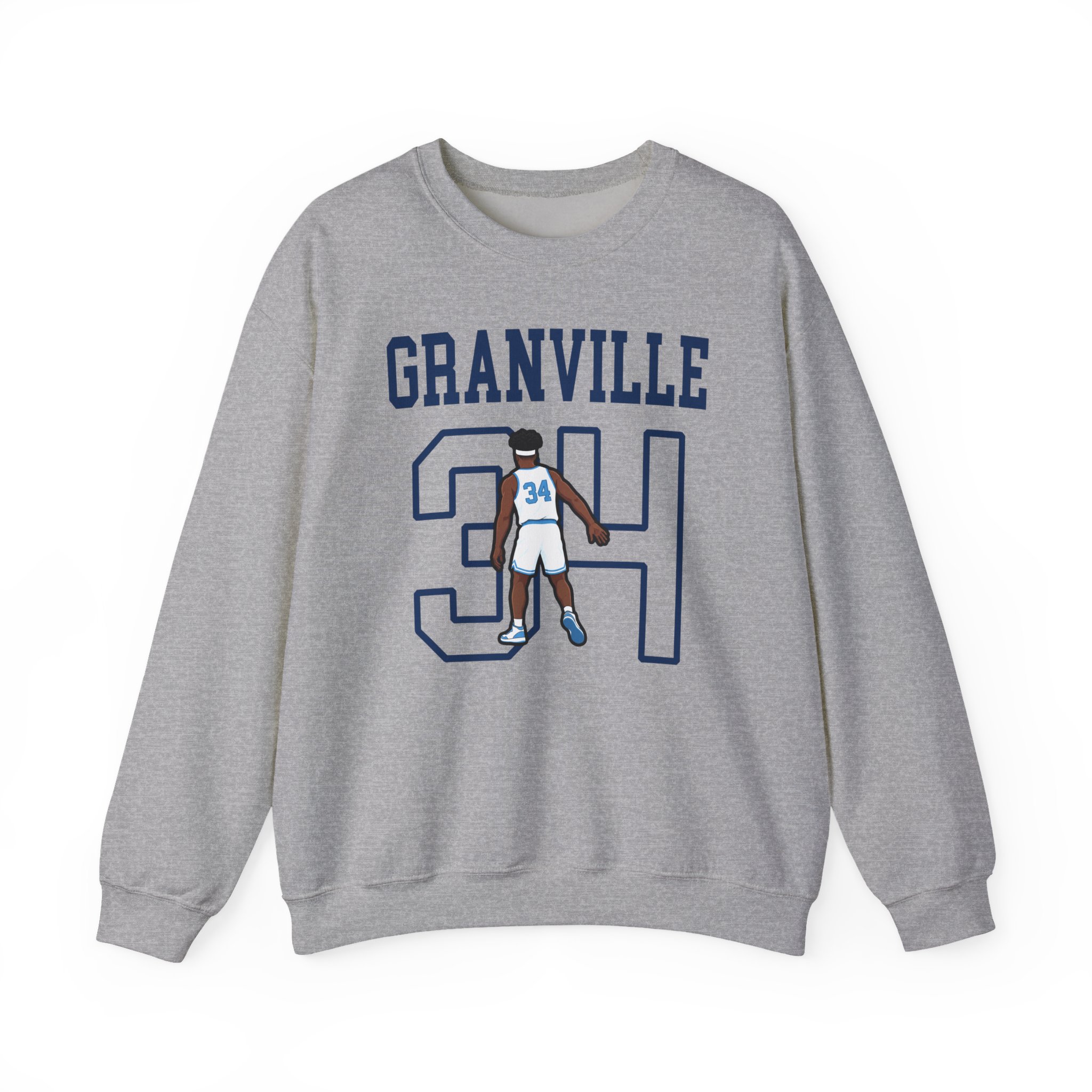 Crewneck Sweatshirt — character_shirsey in Grey