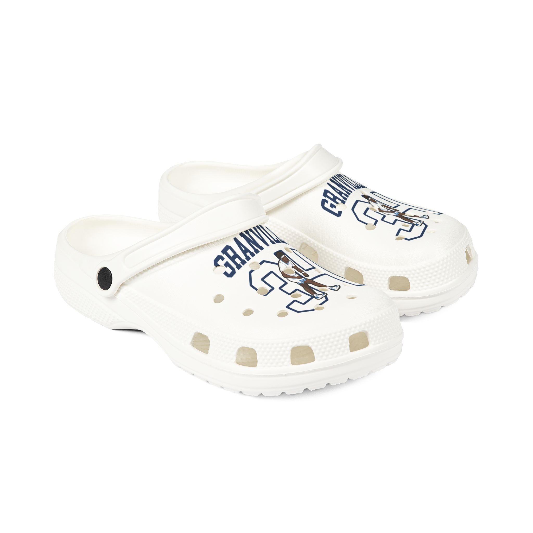 Rubber Clogs — character_shirsey in White