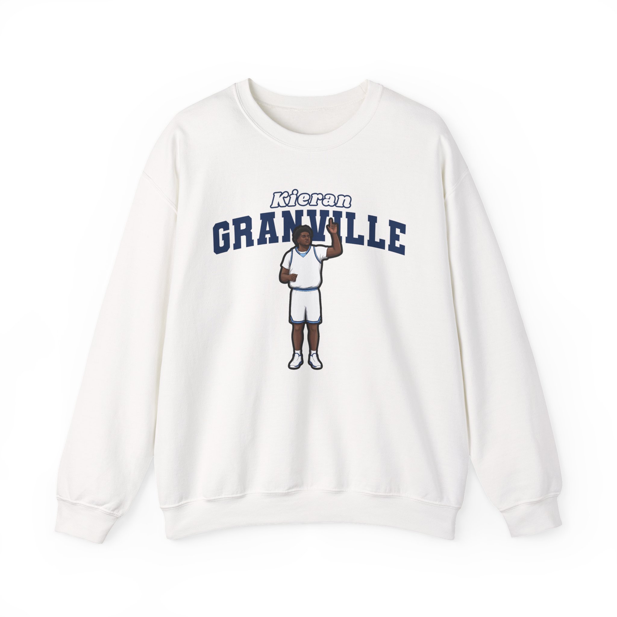 Crewneck Sweatshirt — character_name_arch in White