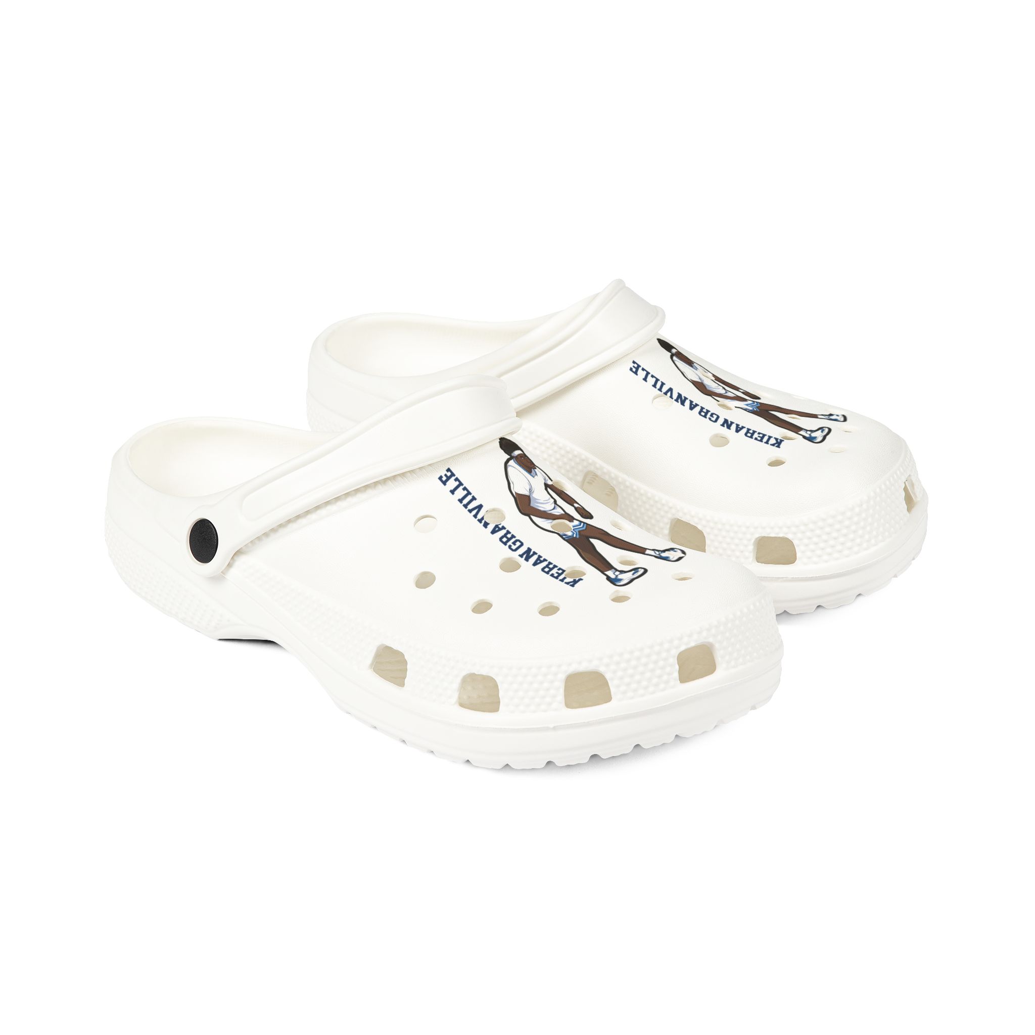 Rubber Clogs — character_name_vertical in White