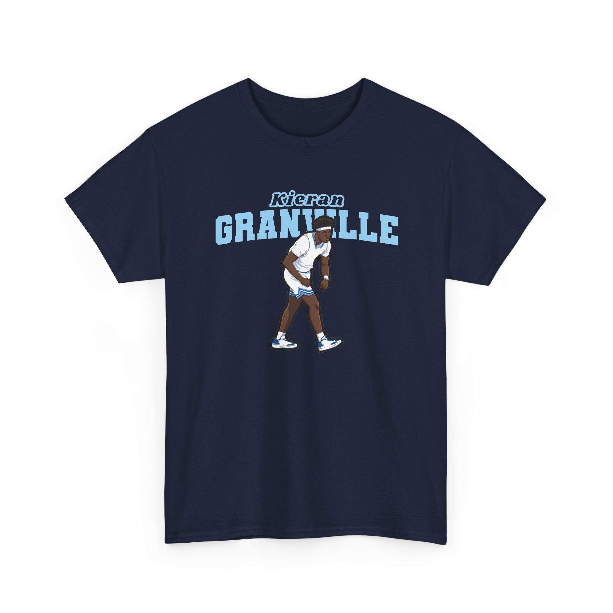 Tee — character_name_arch in Navy
