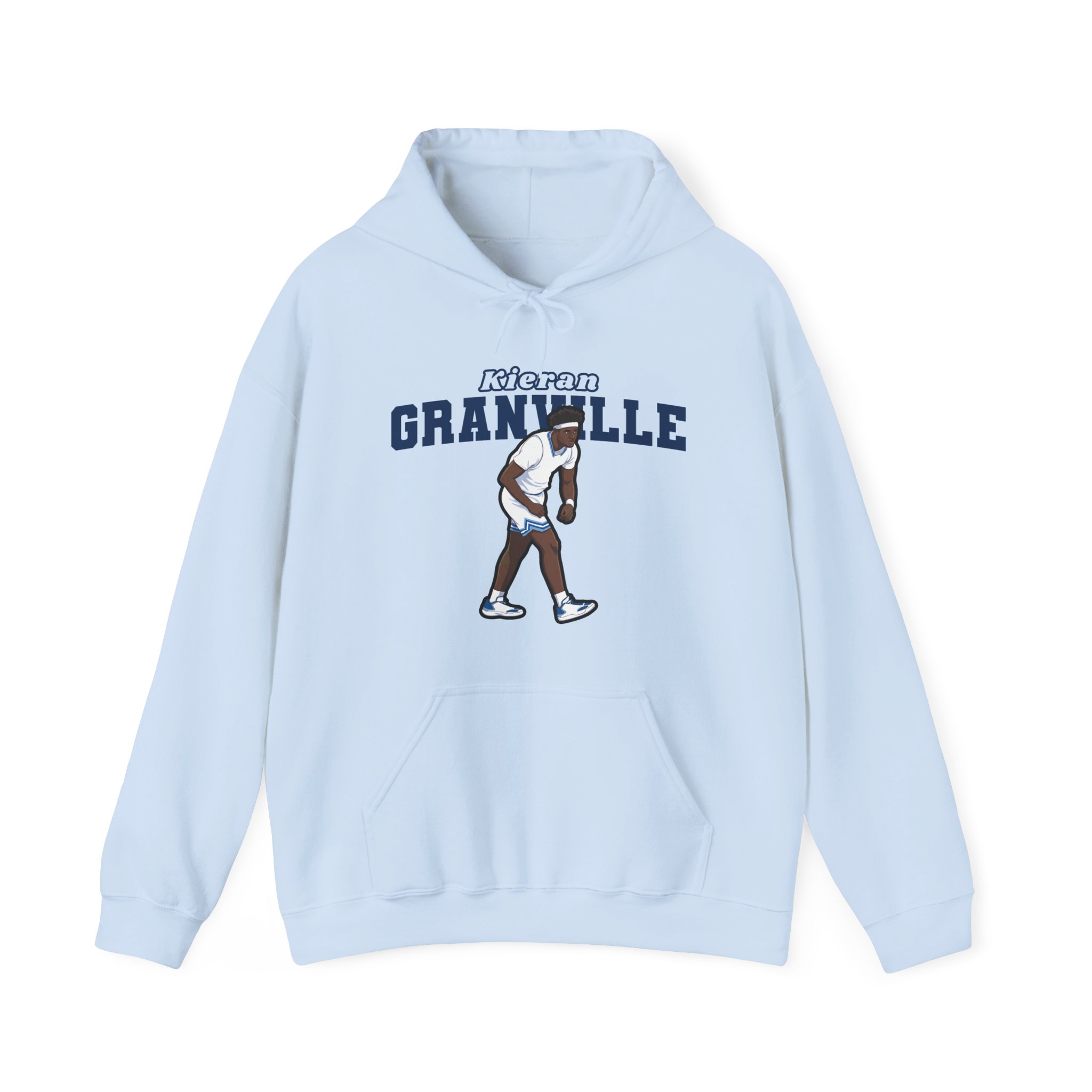 Hoodie — character_name_arch in Light Blue