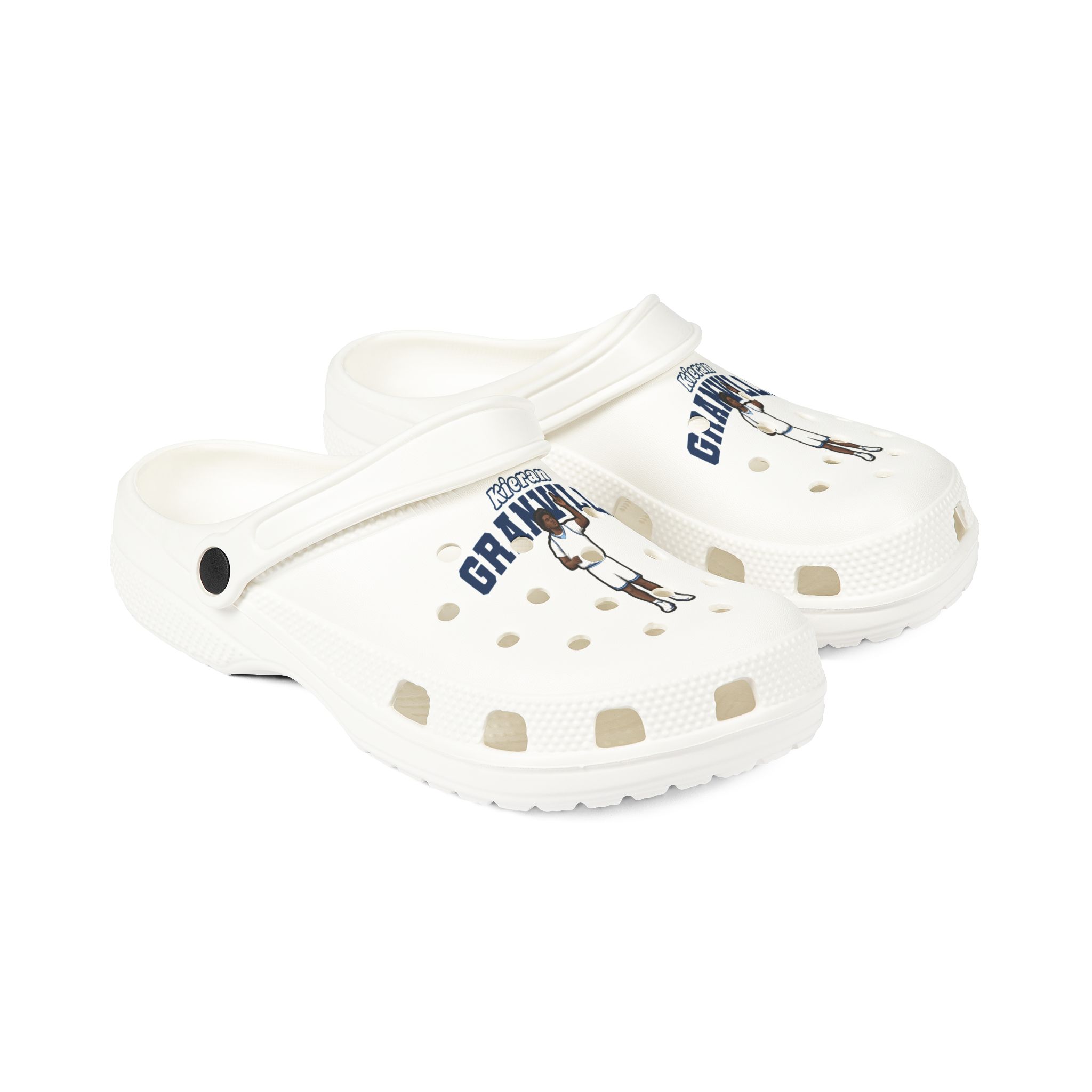 Rubber Clogs — character_name_arch in White
