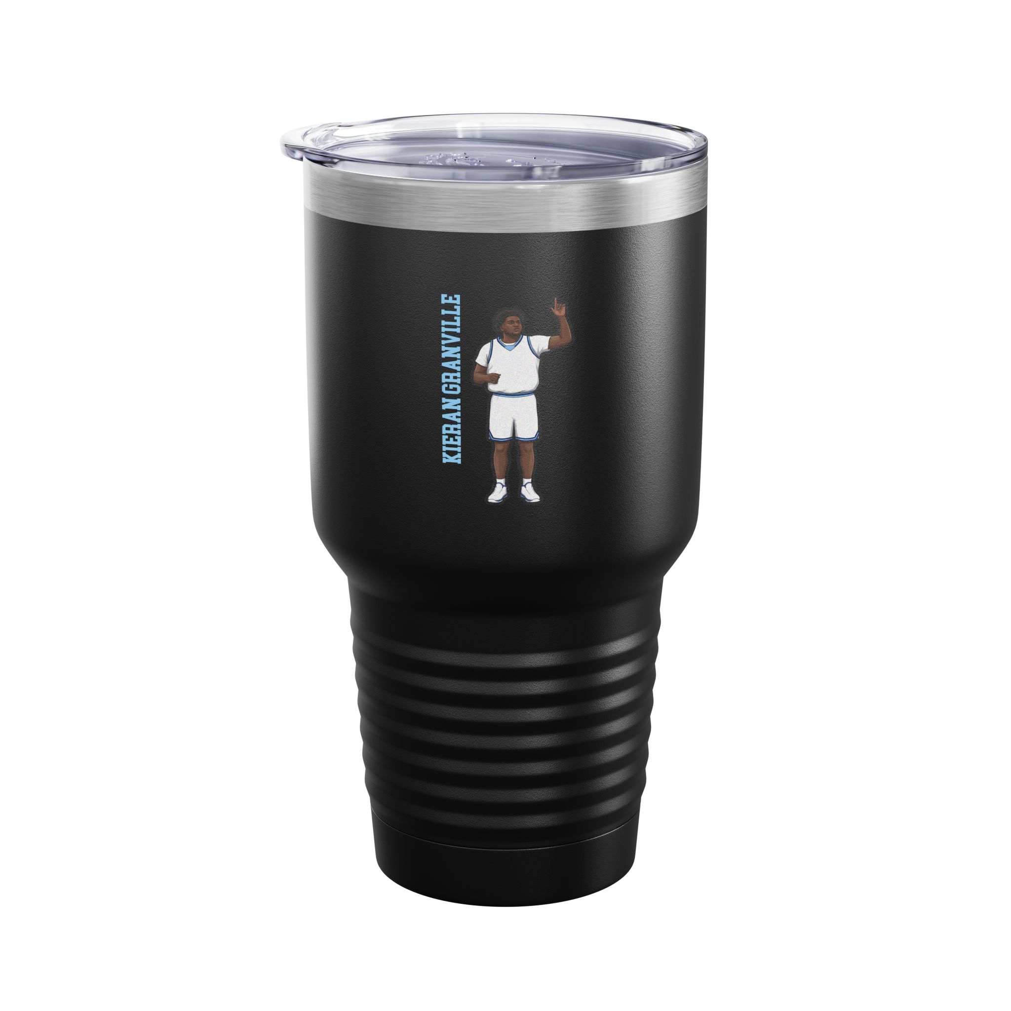 30oz Tumbler — character_name_vertical in Black