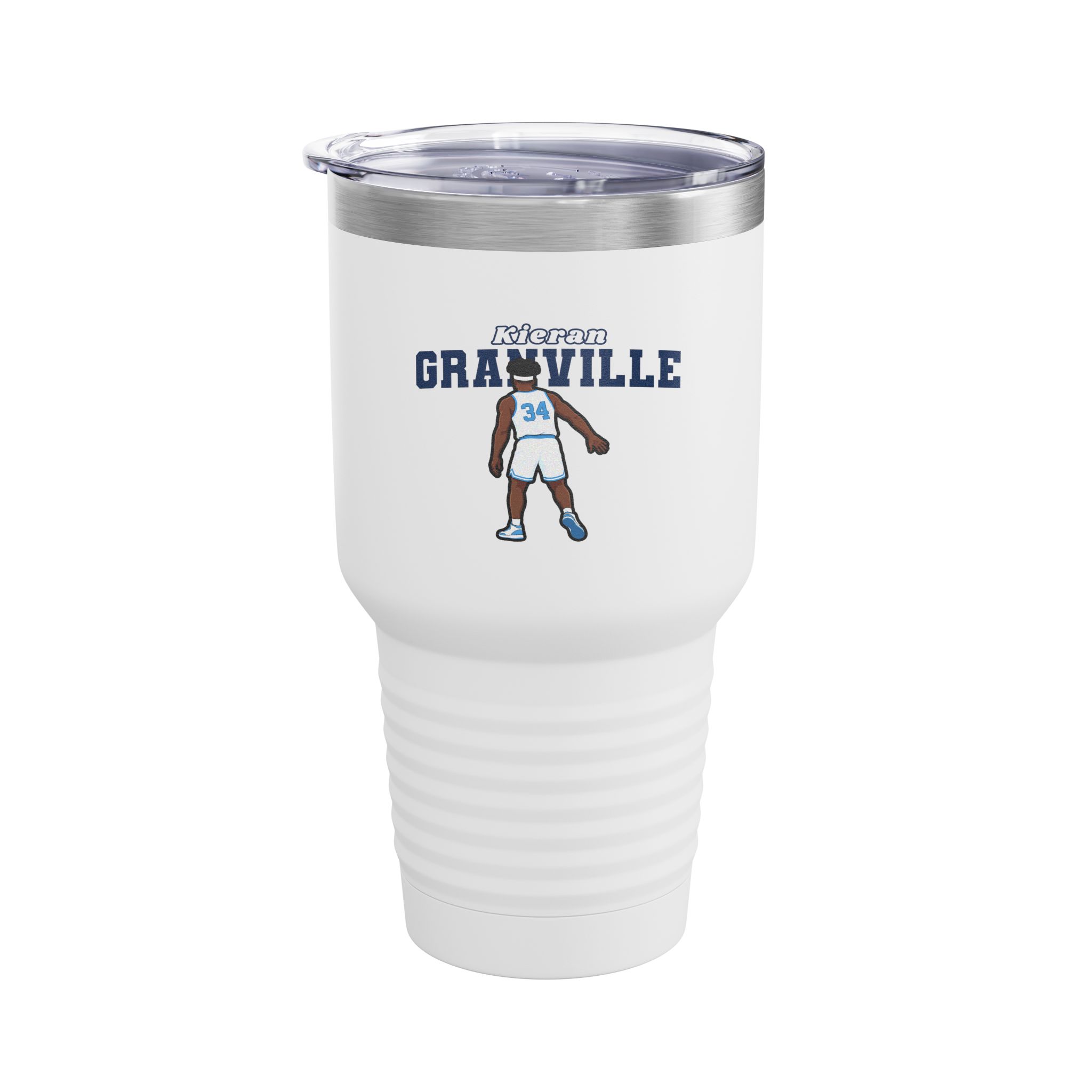30oz Tumbler — character_name_arch in White