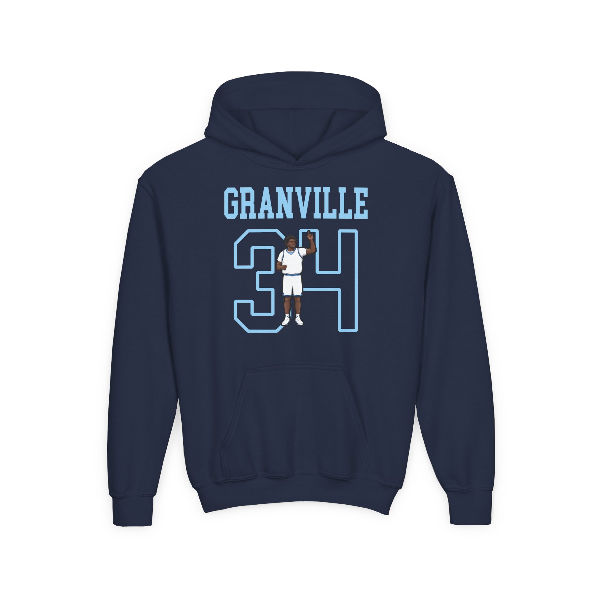 Youth Hoodie — character_shirsey in Navy