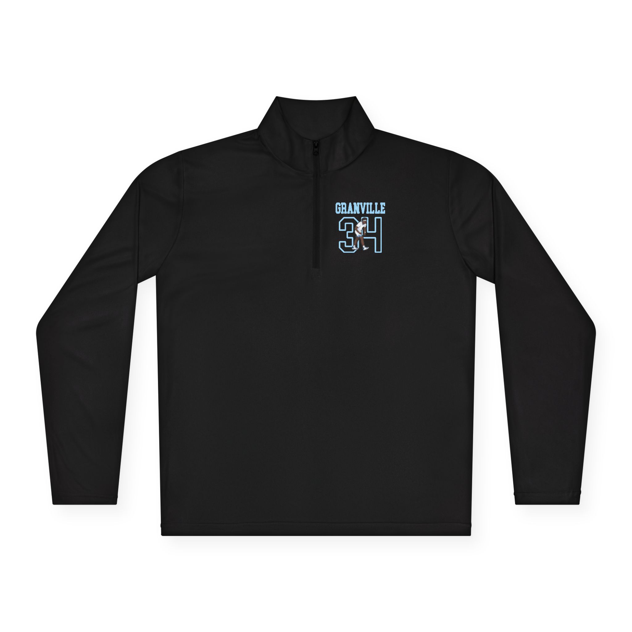 Q-Zip Pullover — character_shirsey in Black