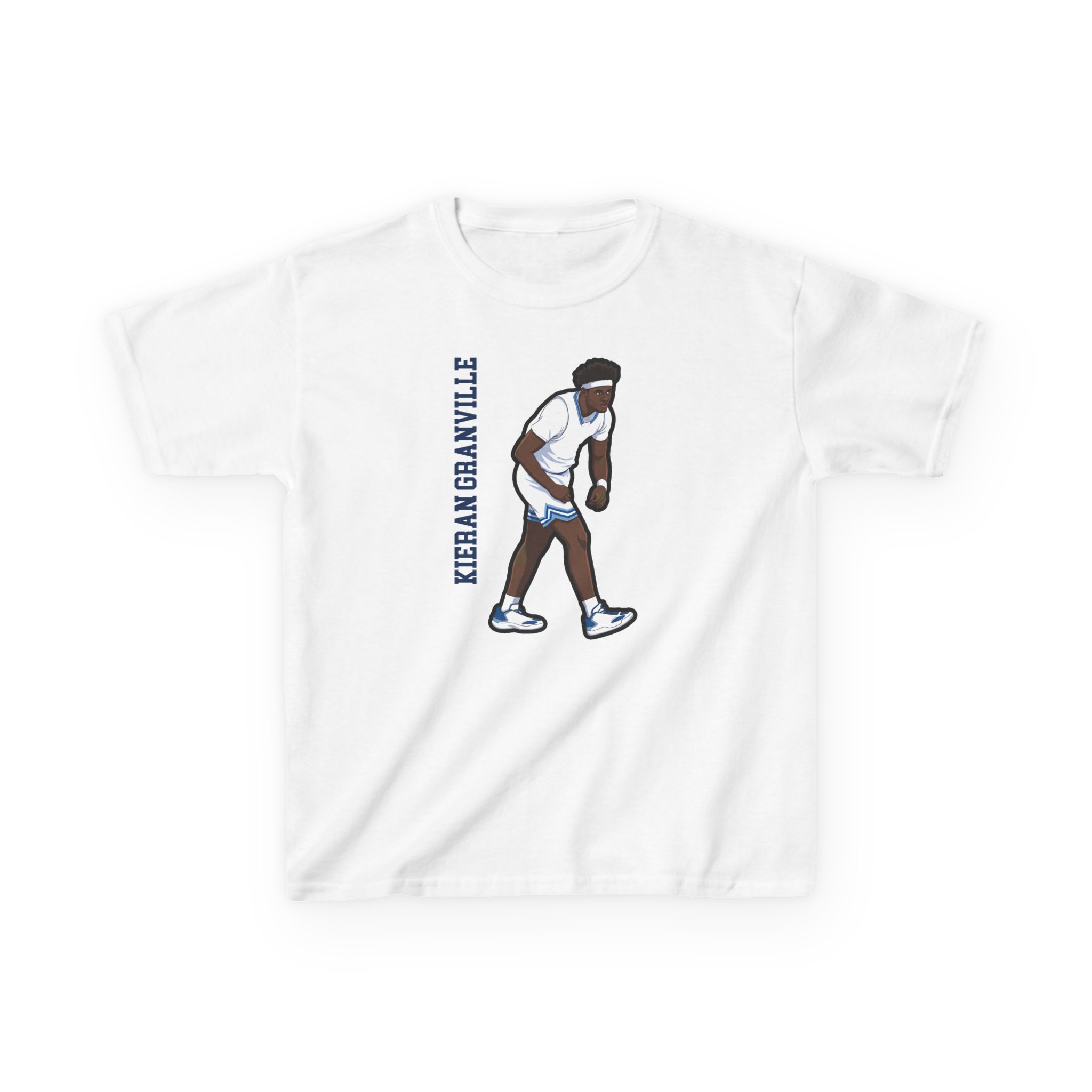 Youth Tee — character_name_vertical in White