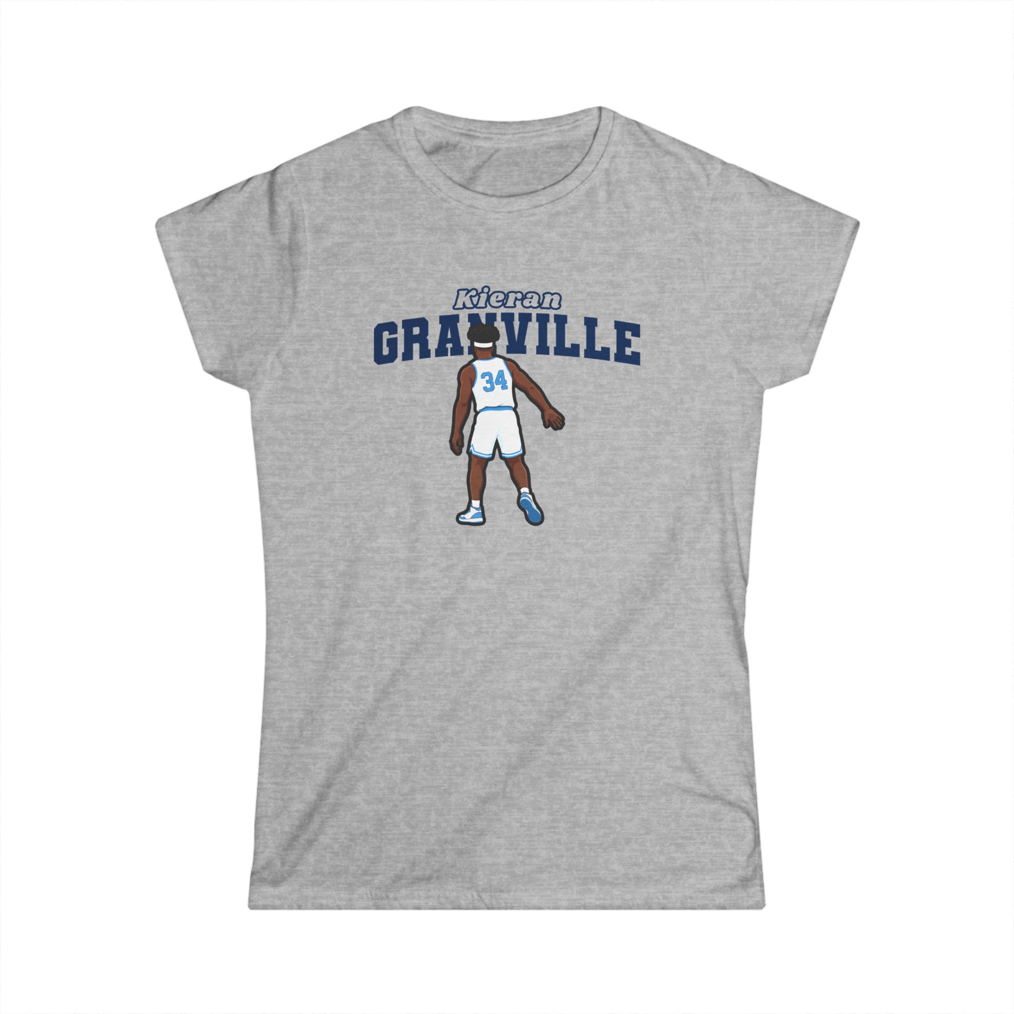 Women's Softstyle Tee — character_name_arch in Grey
