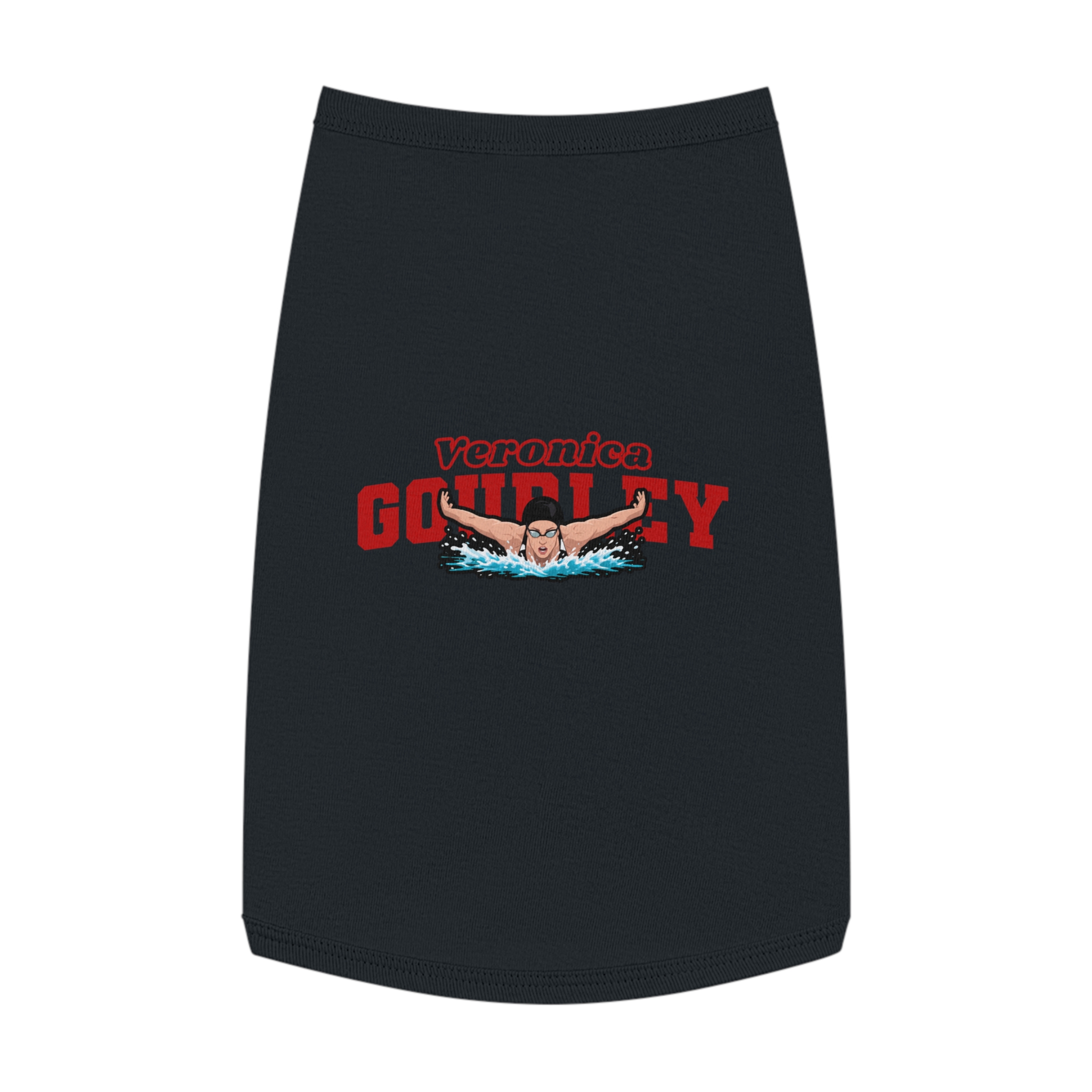 Pet Tank Top — character_name_arch in Black