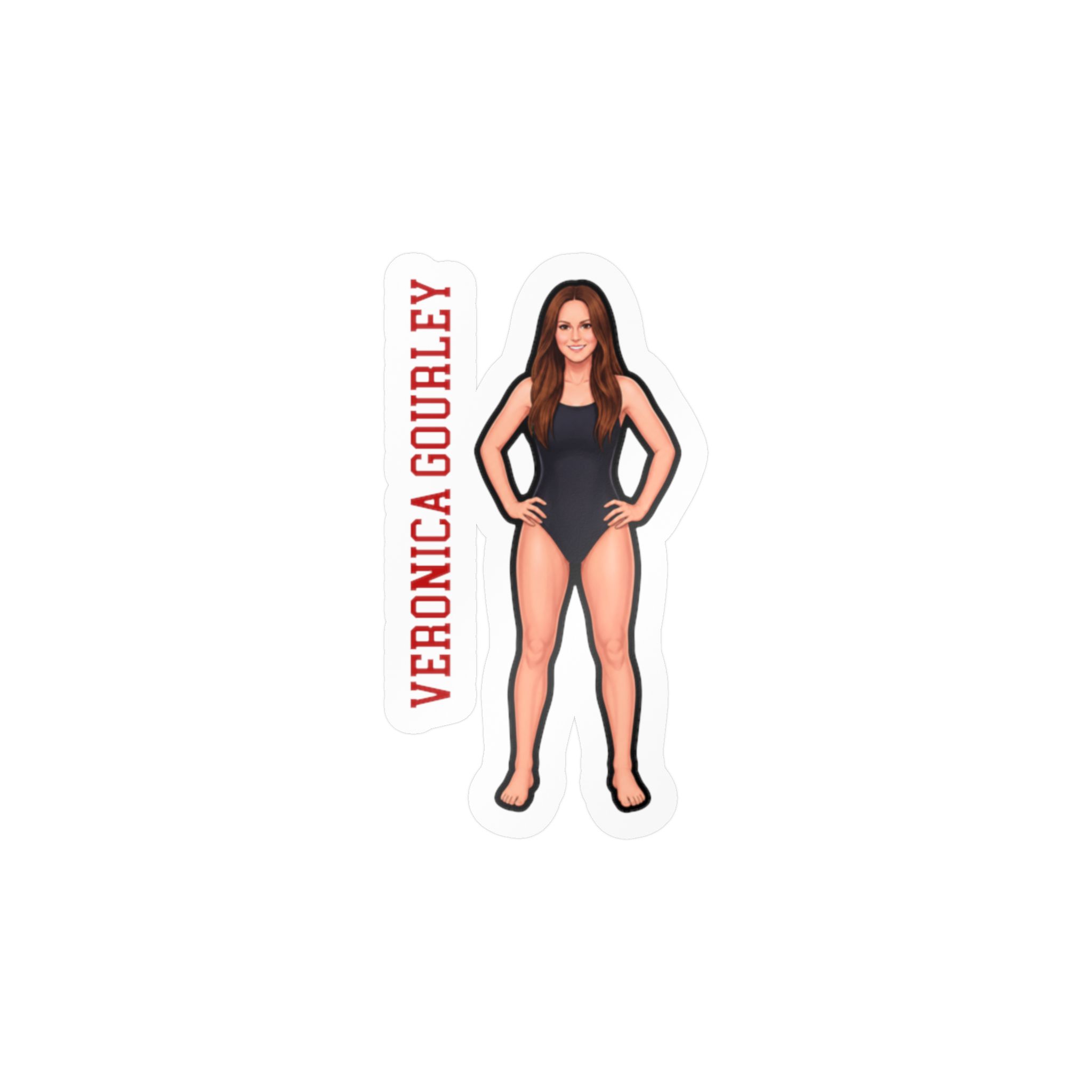 Vinyl Sticker — character_name_vertical in Classic