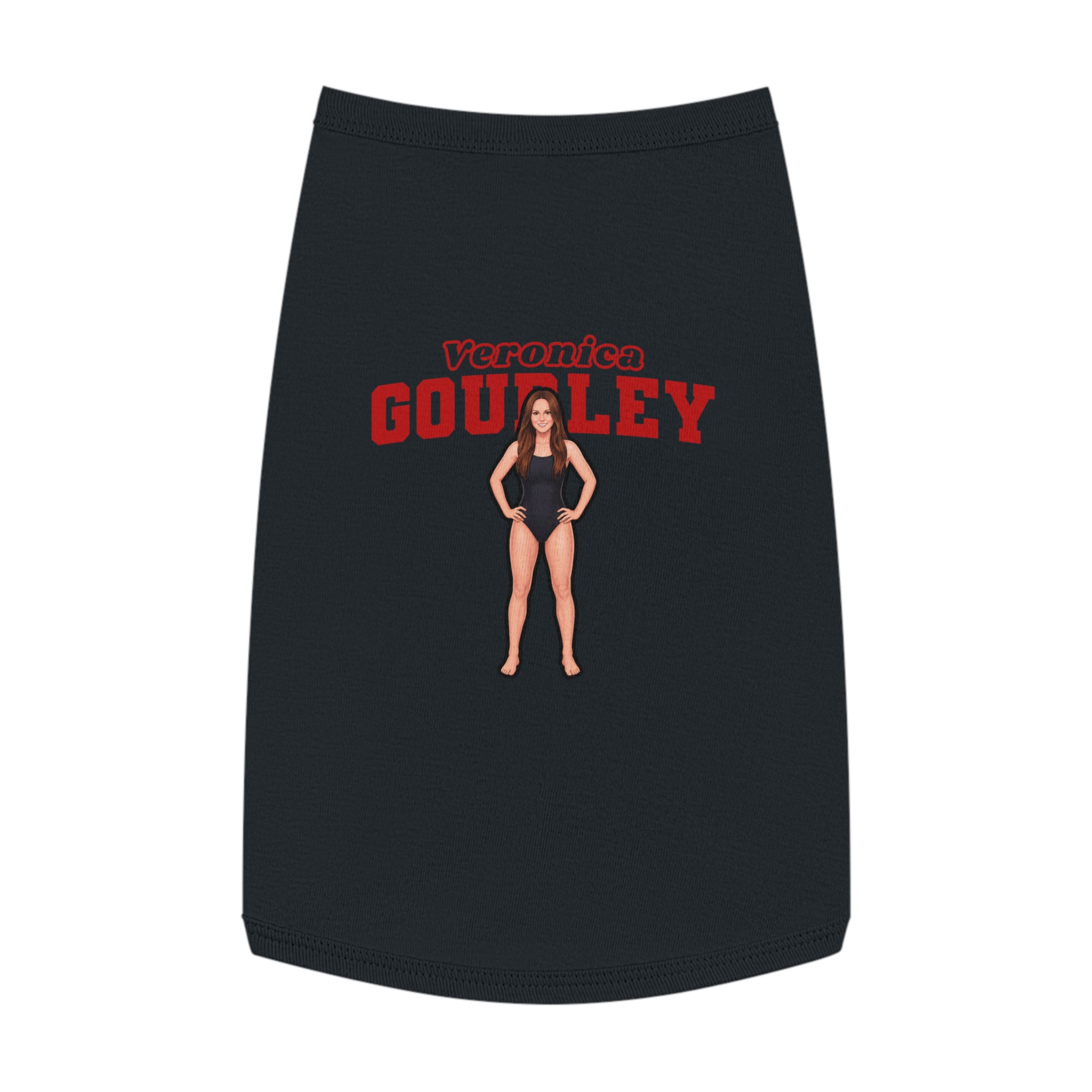 Pet Tank Top — character_name_arch in Black