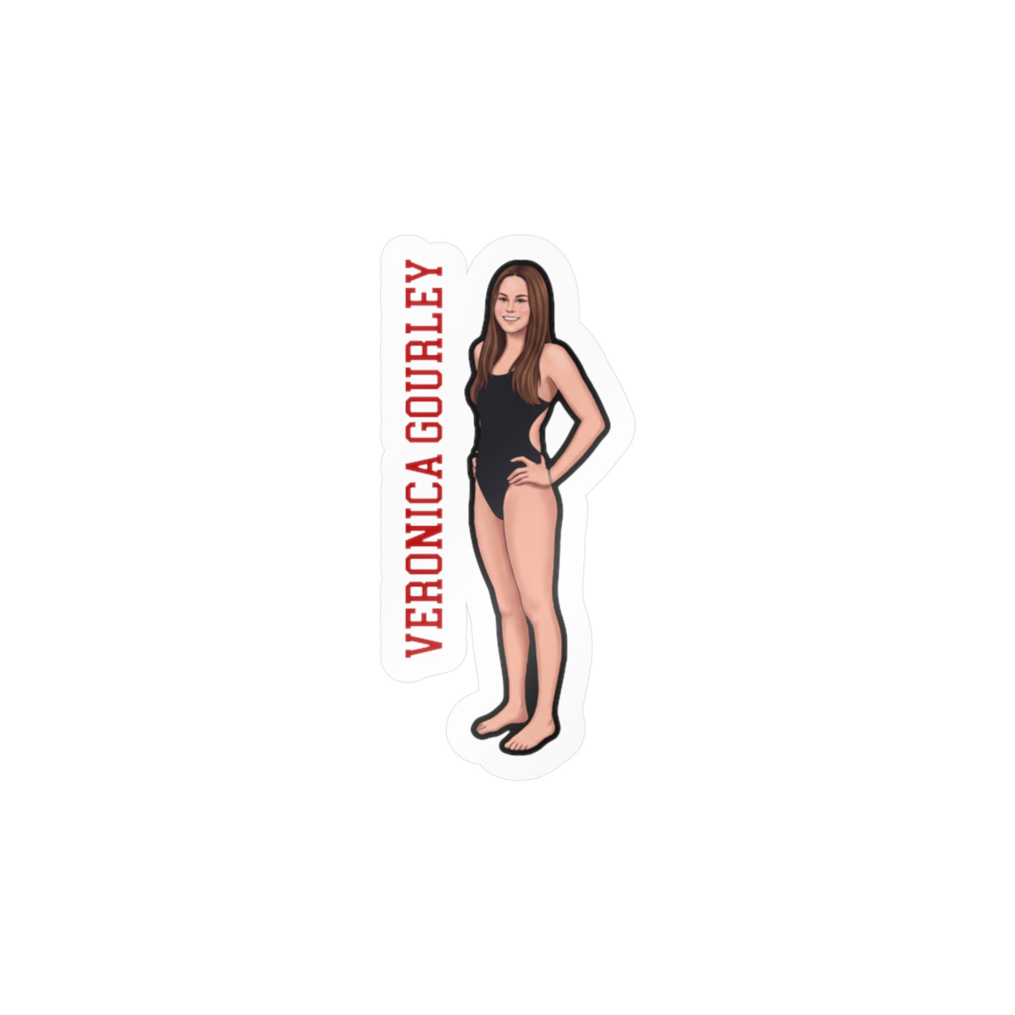 Vinyl Sticker — character_name_vertical in Classic