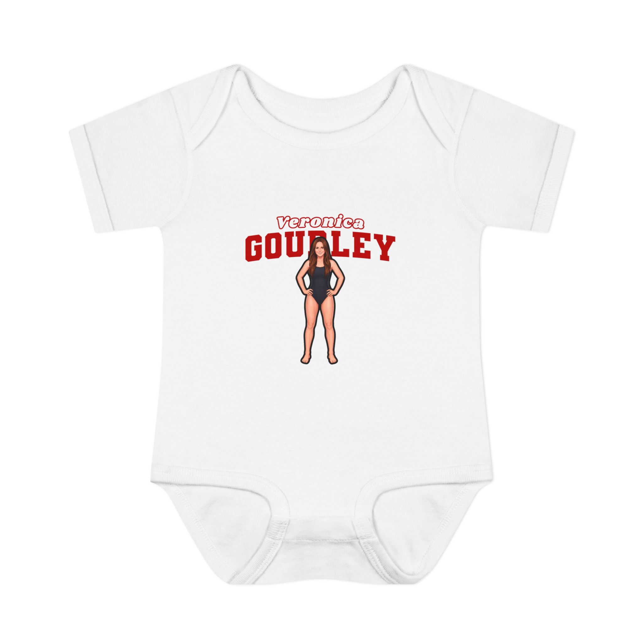 Baby Onesie — character_name_arch in White
