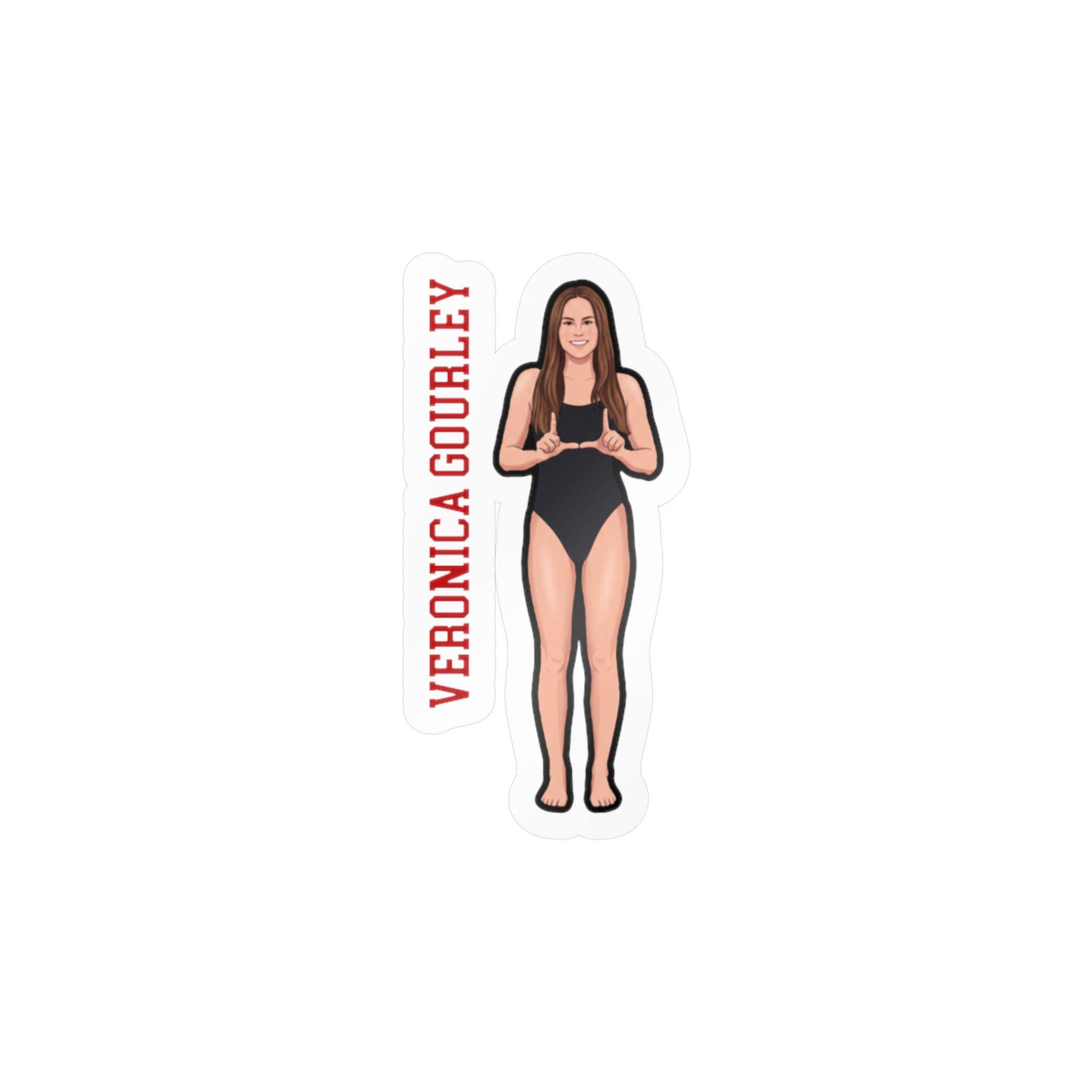 Vinyl Sticker — character_name_vertical in Classic