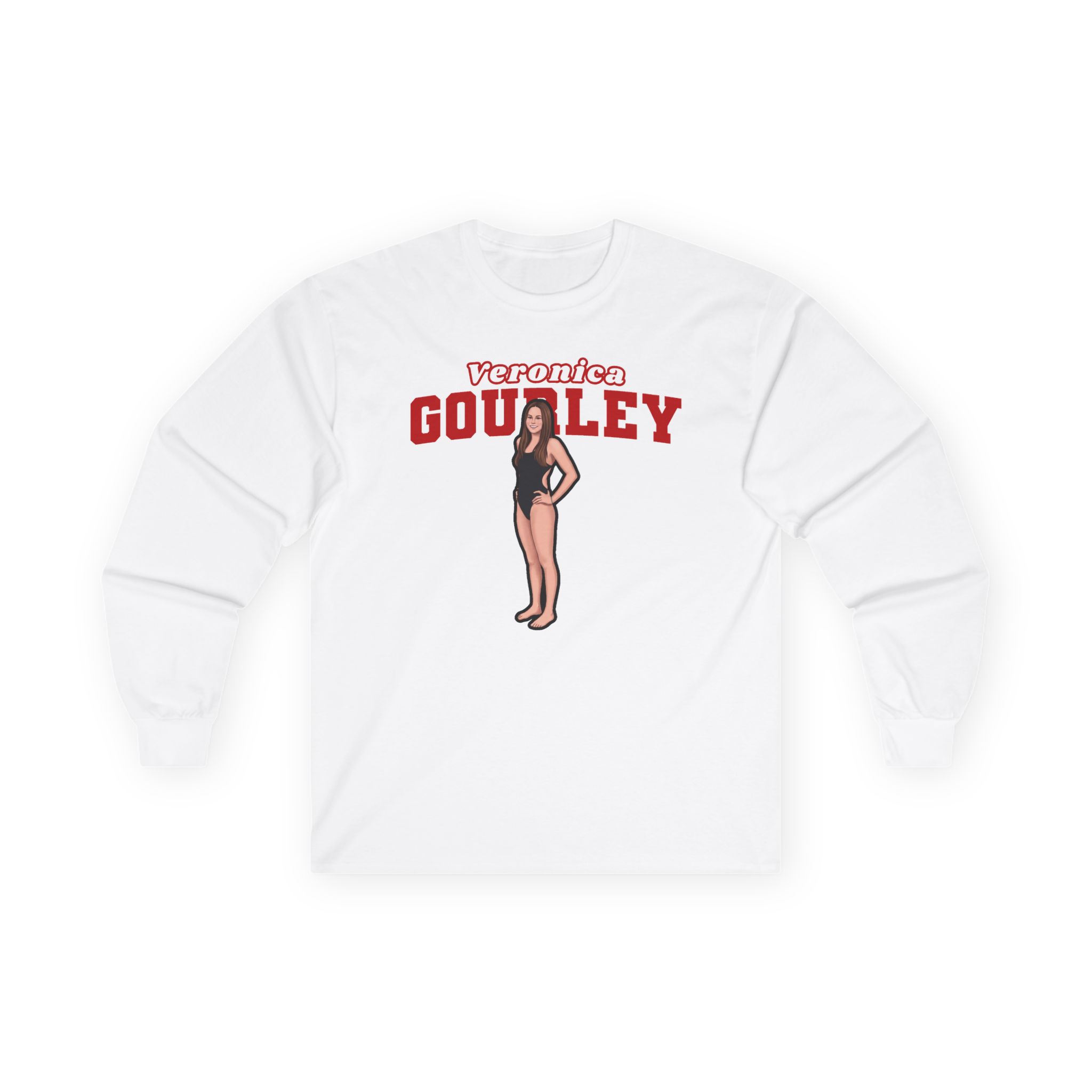 Long Sleeve Tee — character_name_arch in White