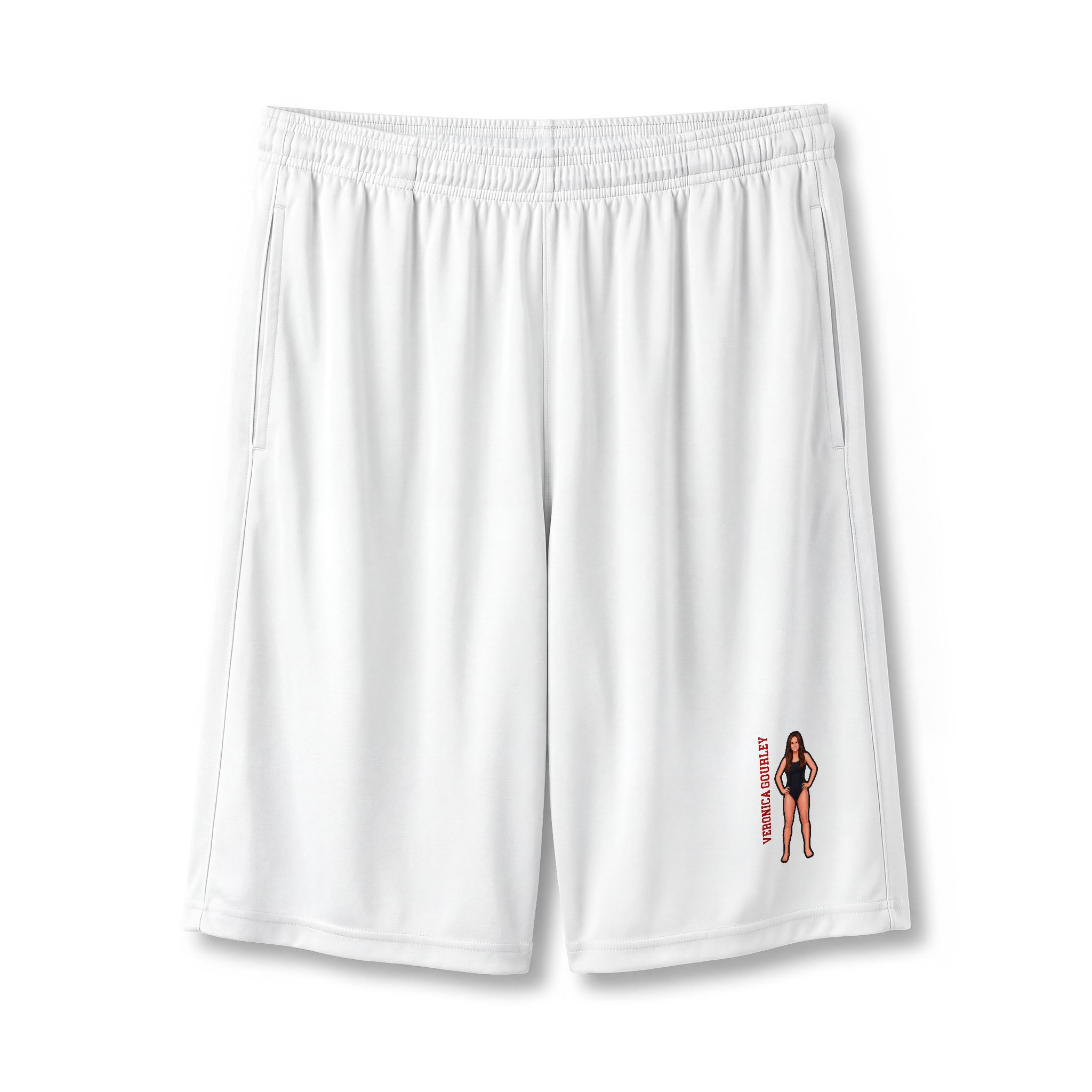 Shorts — character_name_vertical in White
