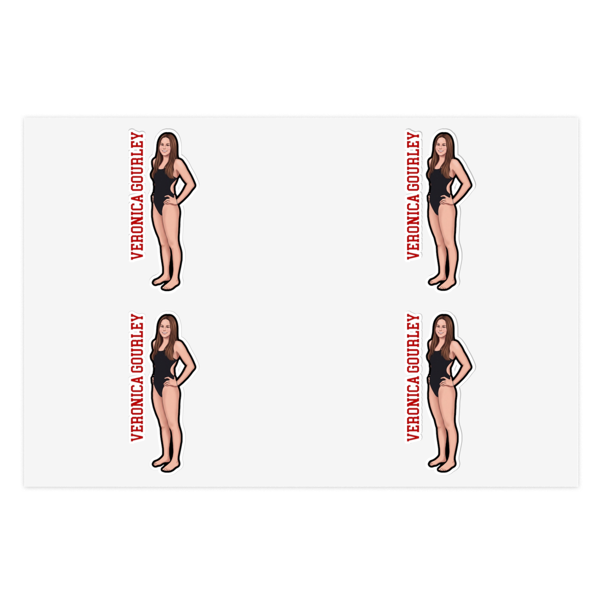 Sticker Sheet — character_name_vertical in Classic