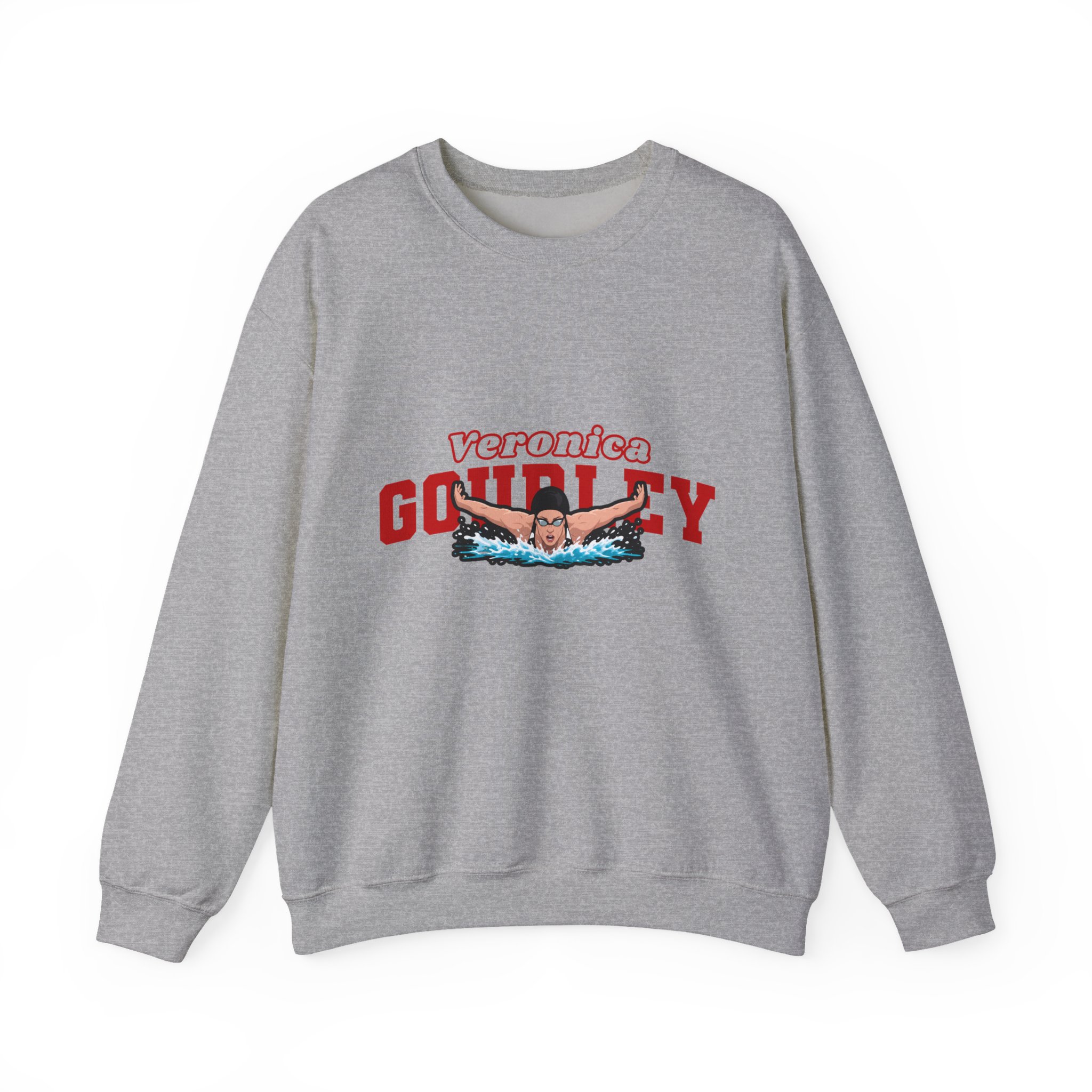 Crewneck Sweatshirt — character_name_arch in Grey