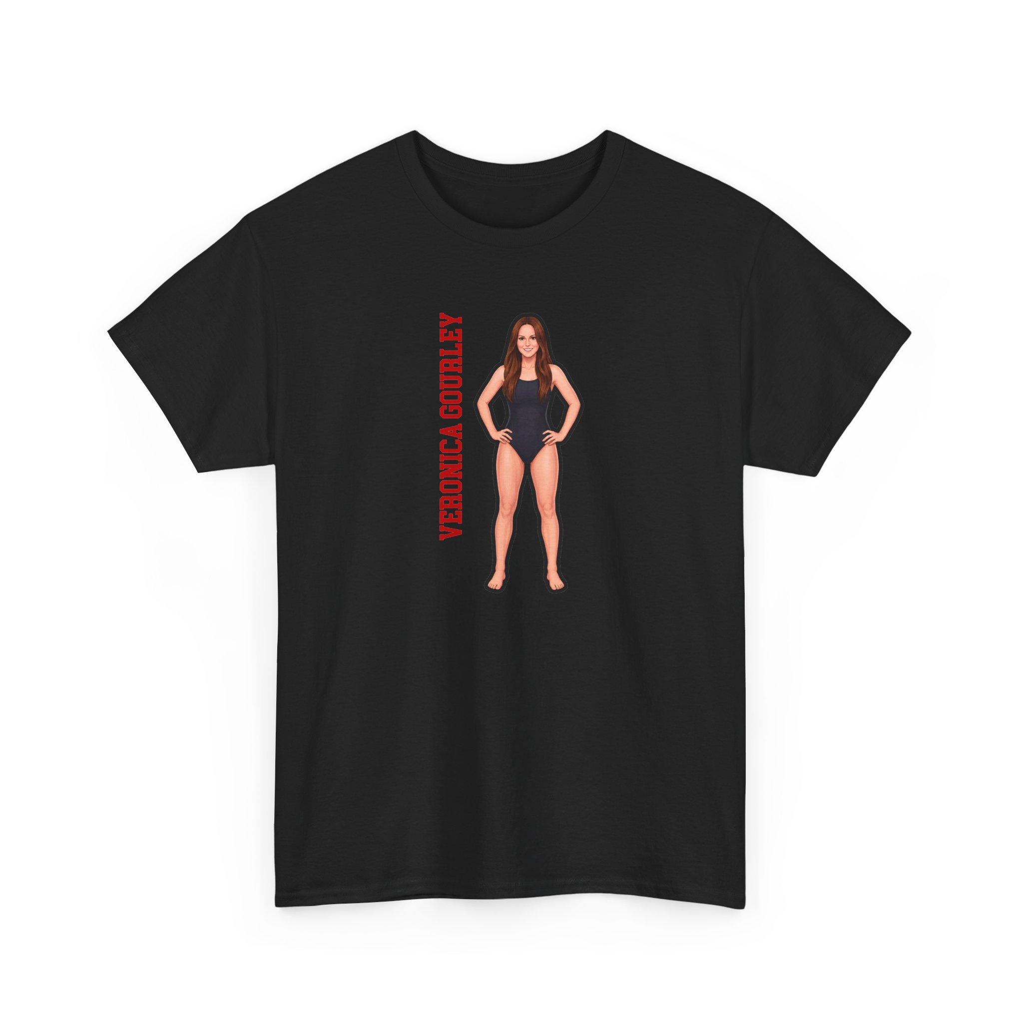 Tee — character_name_vertical in Black