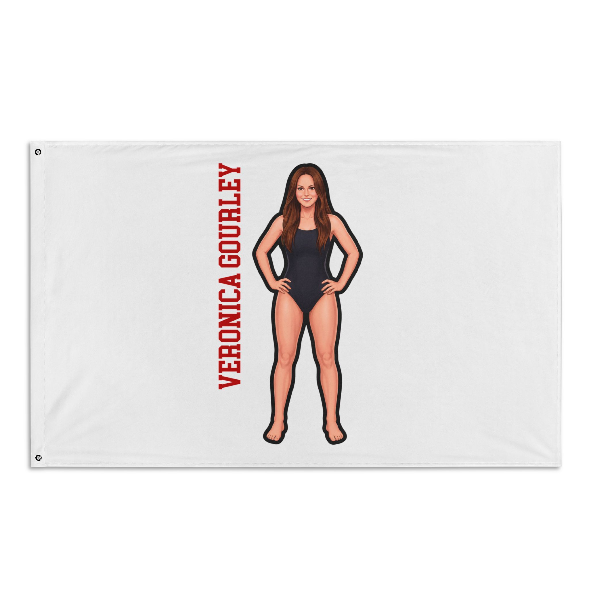 Flag (35 × 56 in) — character_name_vertical in Classic