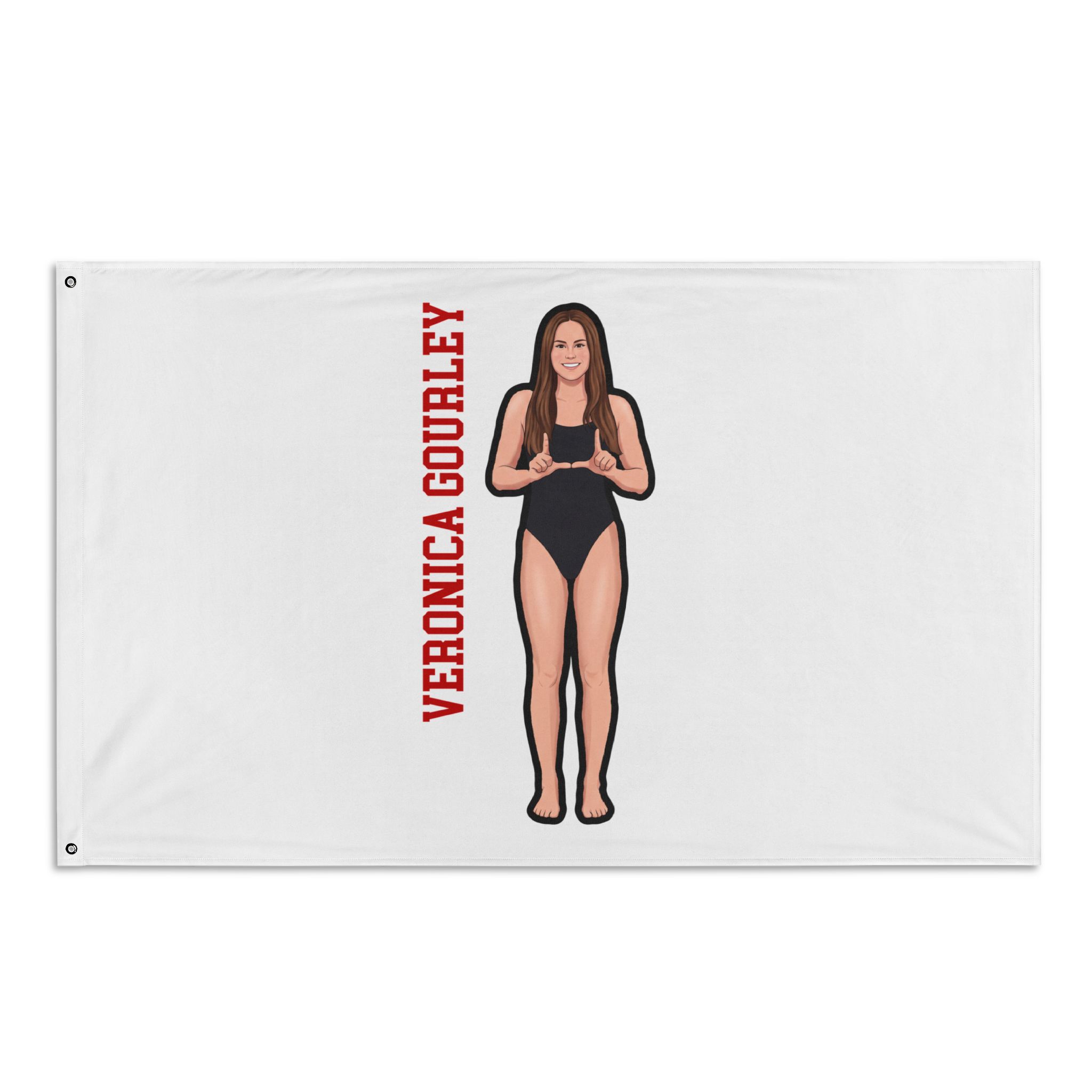 Flag (35 × 56 in) — character_name_vertical in Classic