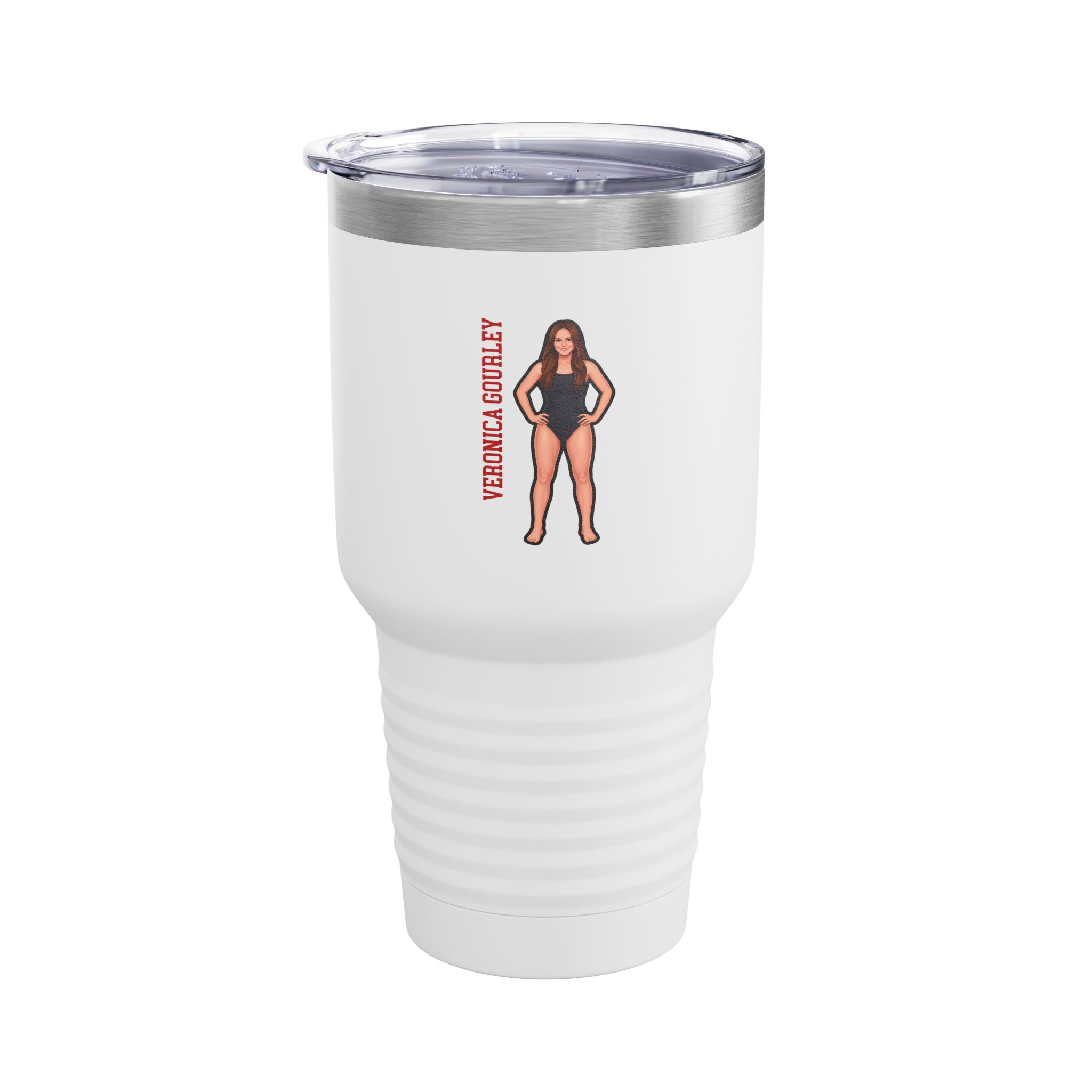 30oz Tumbler — character_name_vertical in White