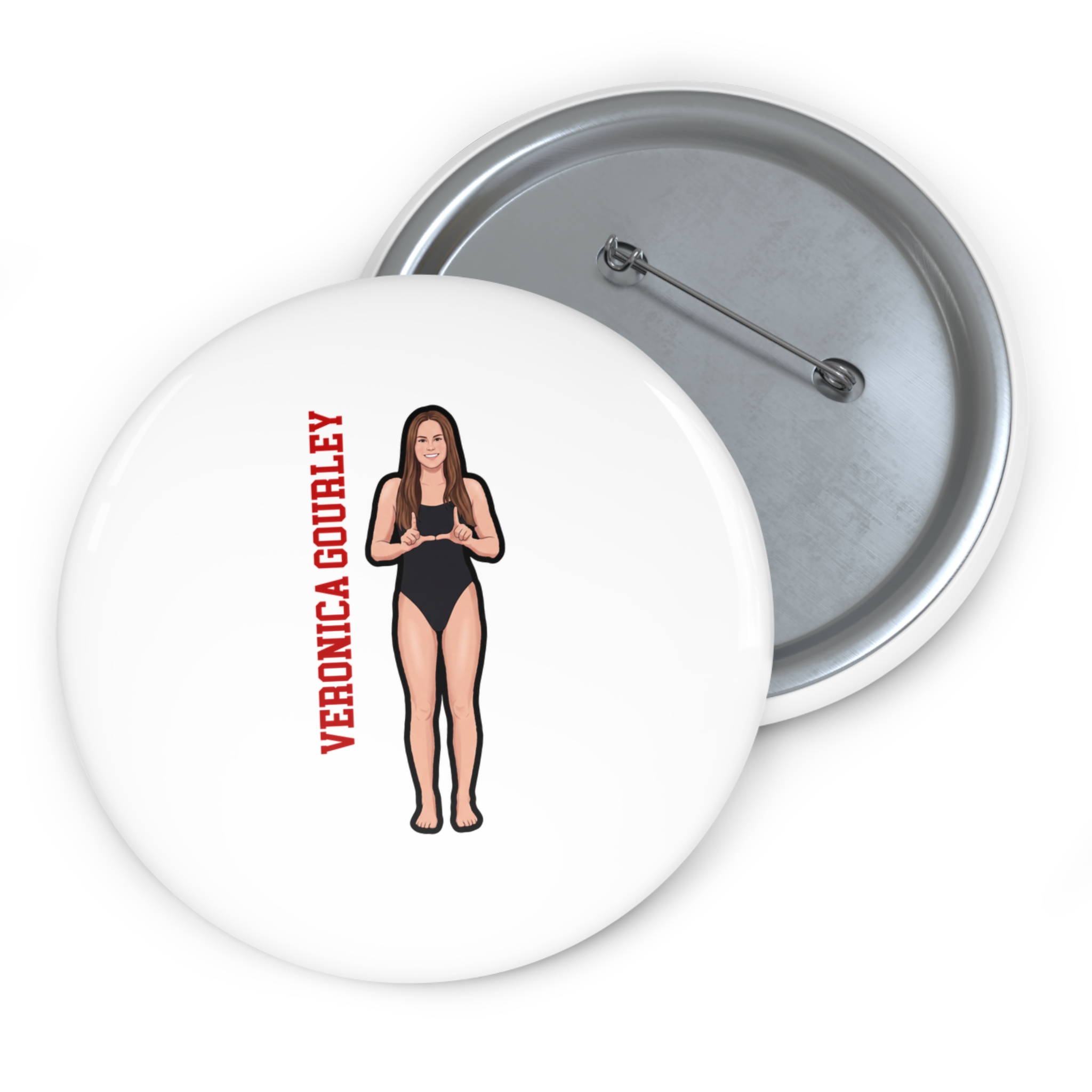 Game Day Pin — character_name_vertical in Classic