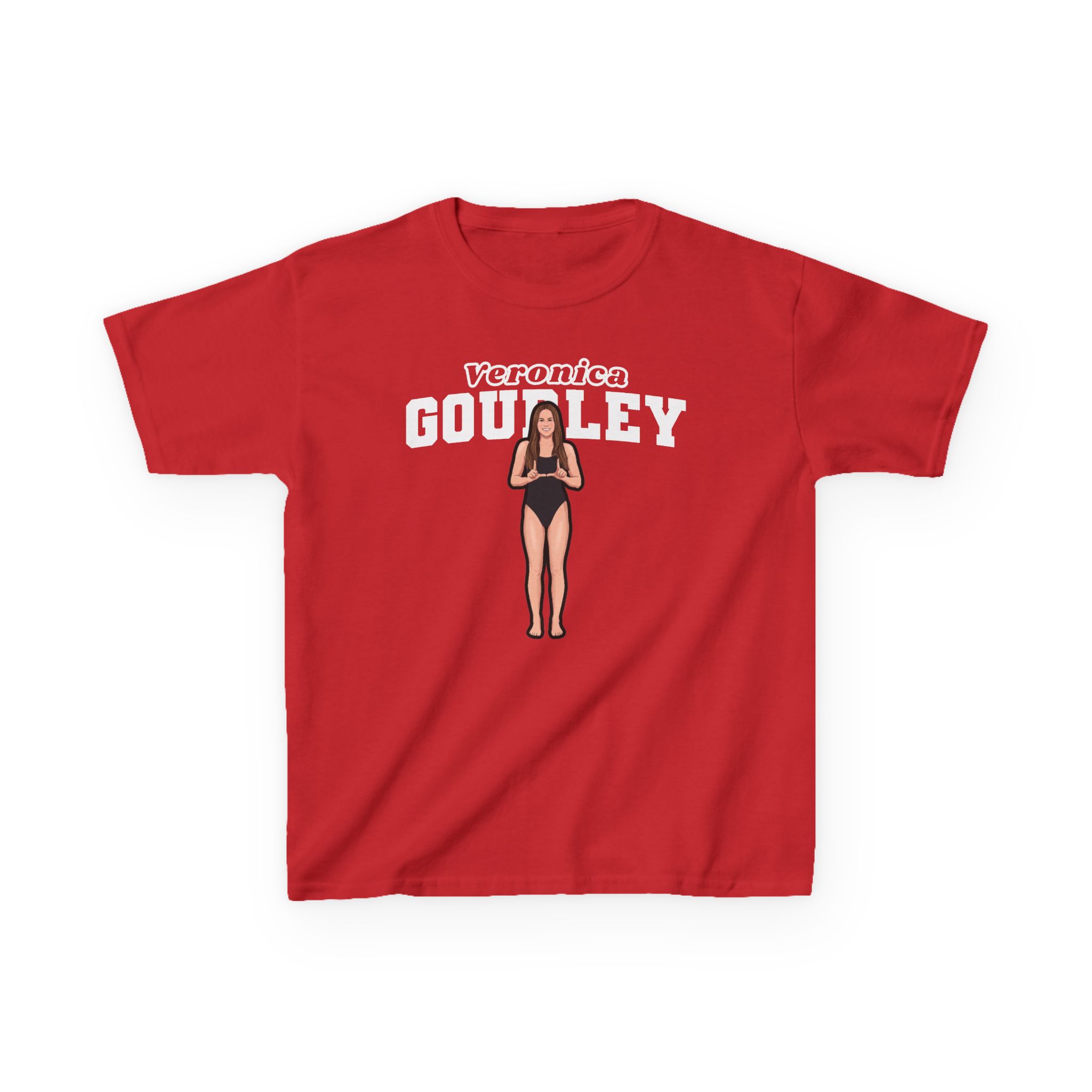 Youth Tee — character_name_arch in Red