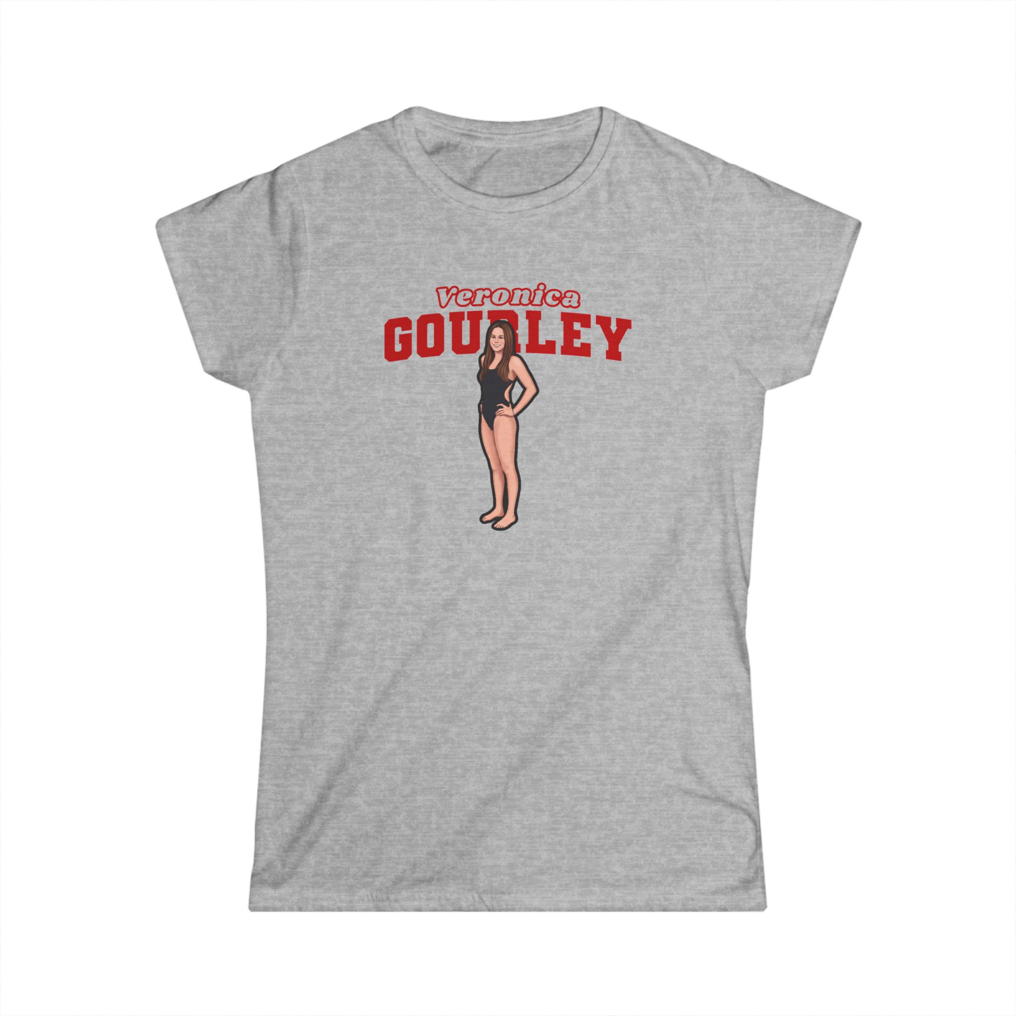 Women's Softstyle Tee — character_name_arch in Grey