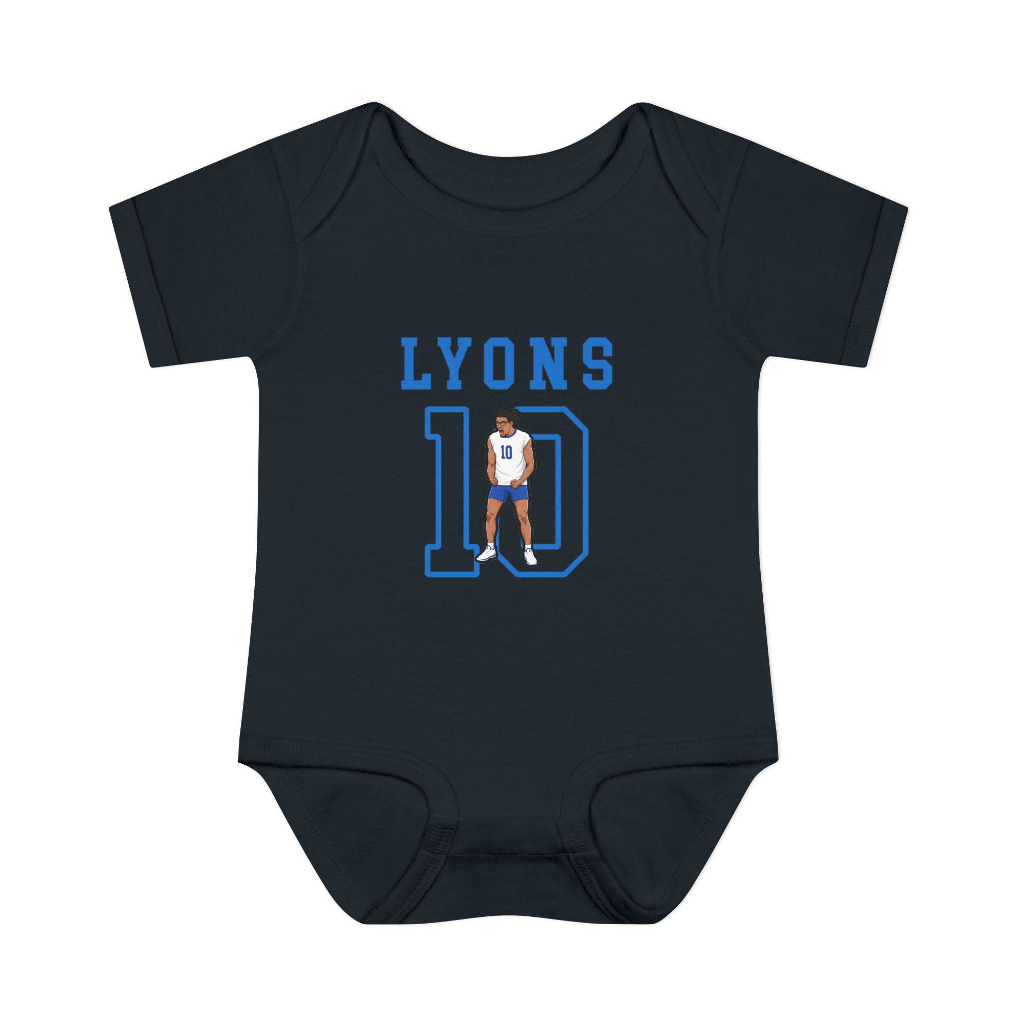 Baby Onesie — character_shirsey in Black