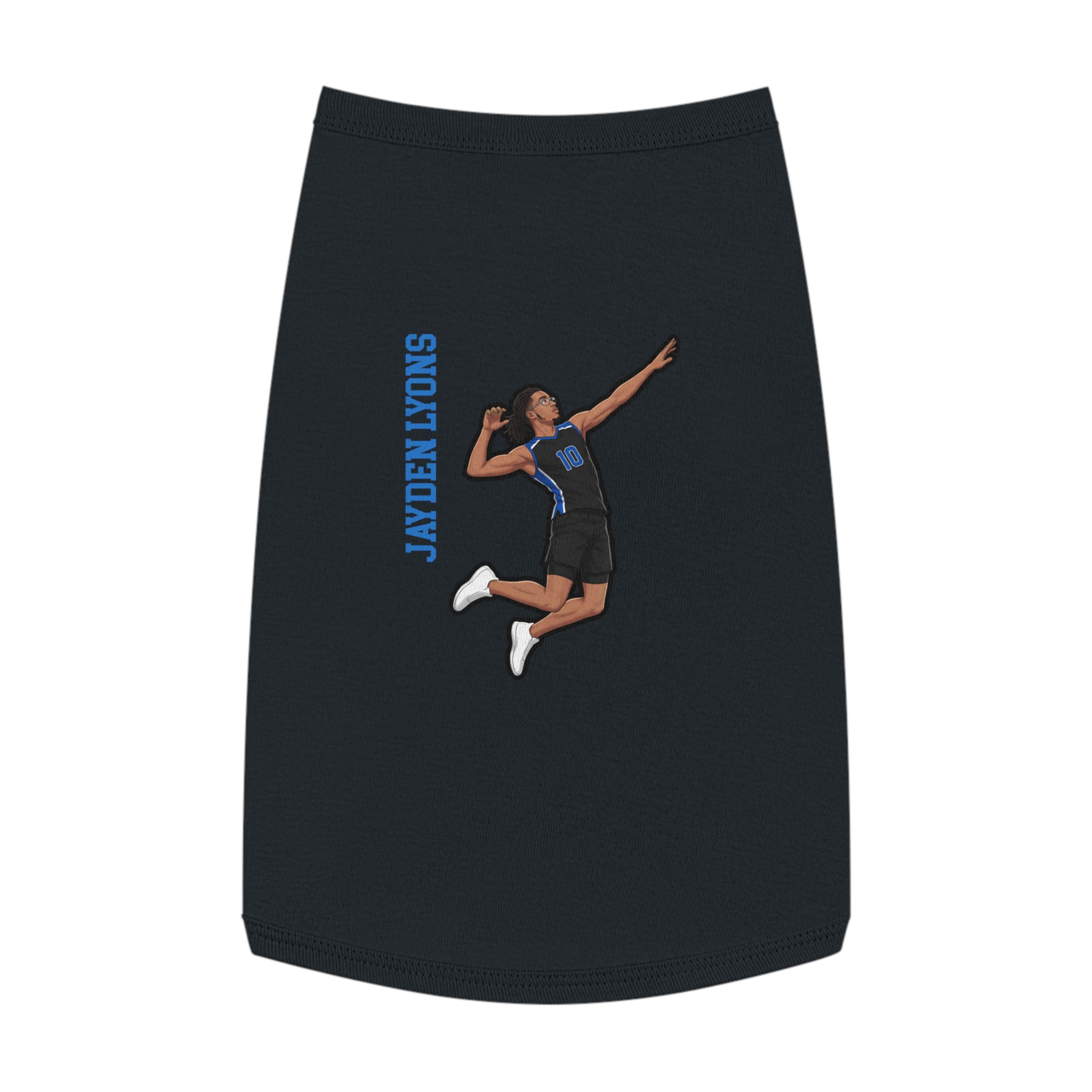 Pet Tank Top — character_name_vertical in White
