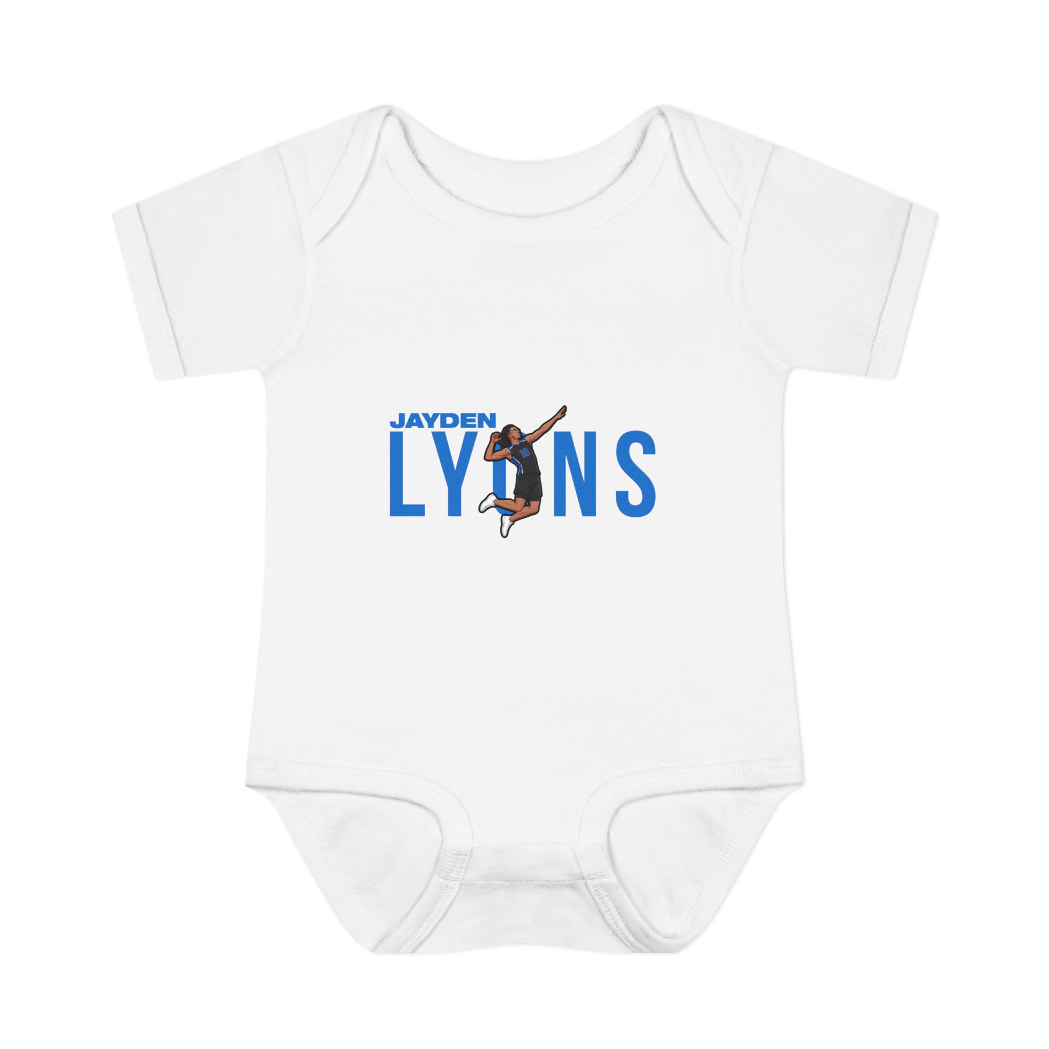 Baby Onesie — character_player_name in White