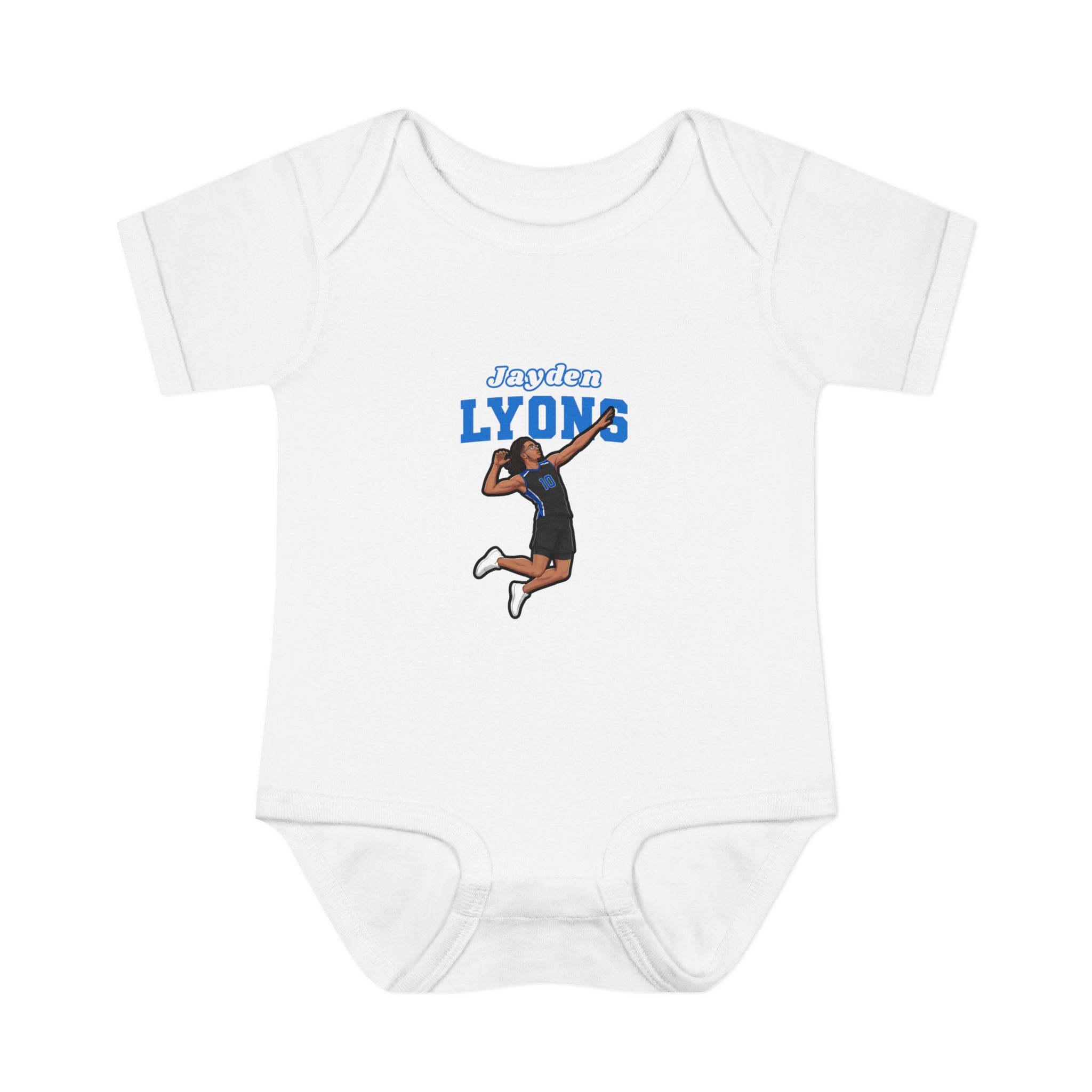 Baby Onesie — character_name_arch in White