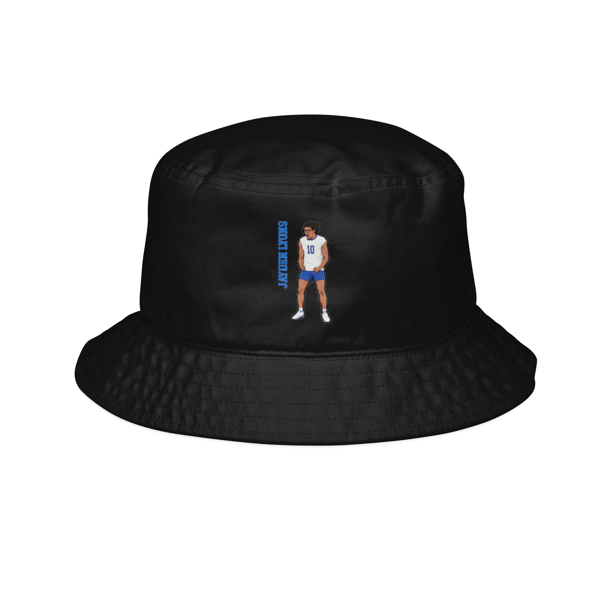 Bucket Hat — character_name_vertical in Black