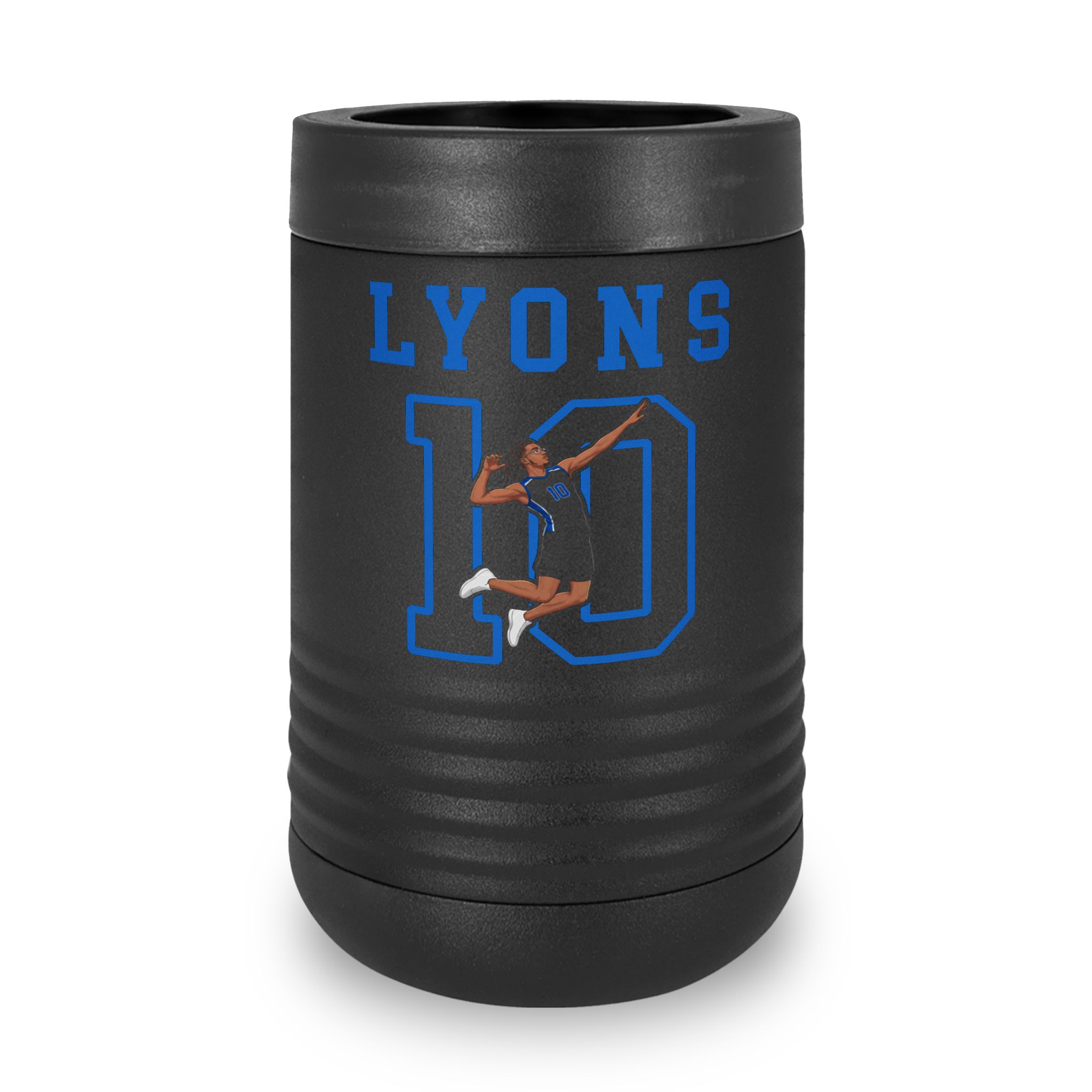 Stainless Can Cooler — character_shirsey in Black
