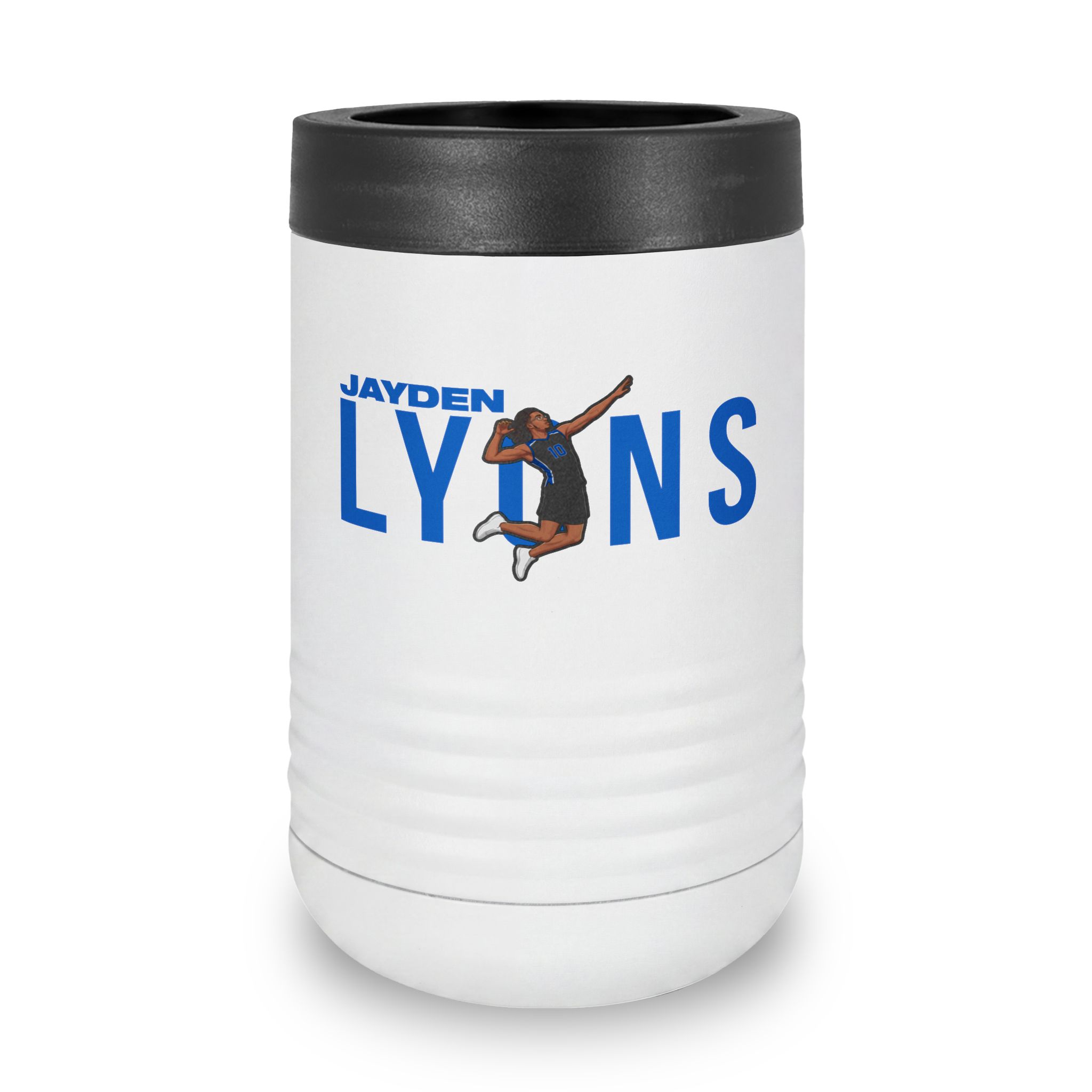 Stainless Can Cooler — character_player_name in White