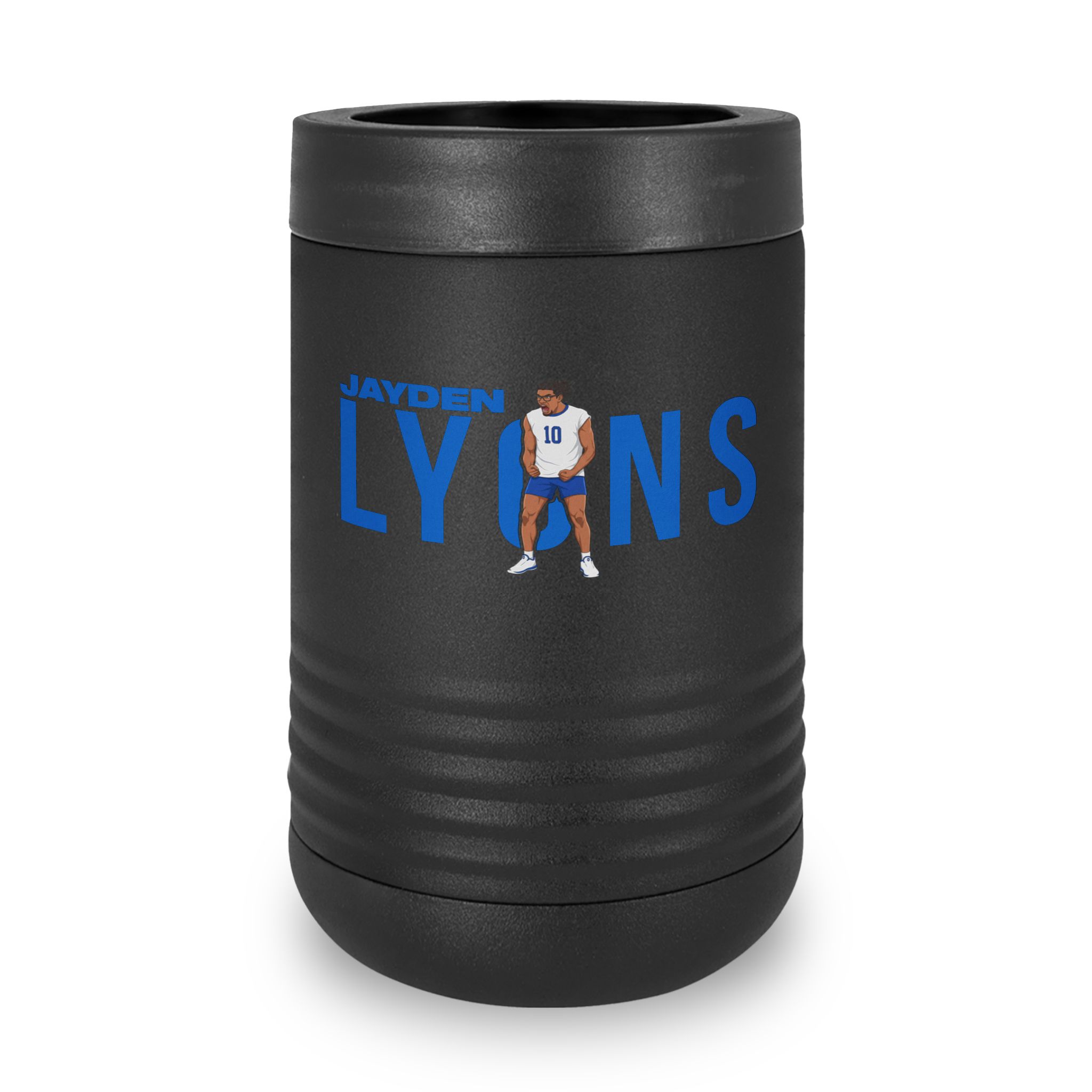 Stainless Can Cooler — character_player_name in Black