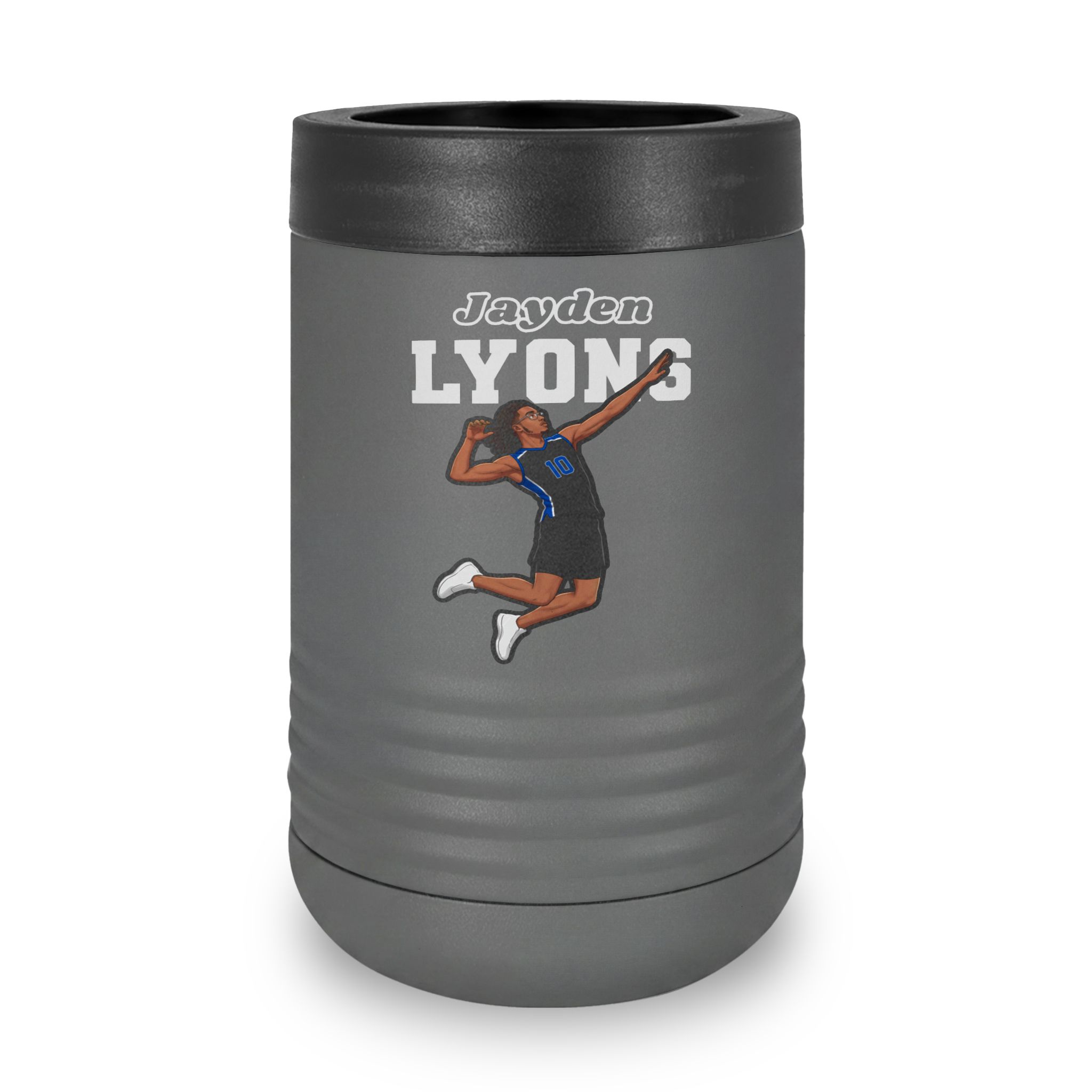 Stainless Can Cooler — character_name_arch in Grey
