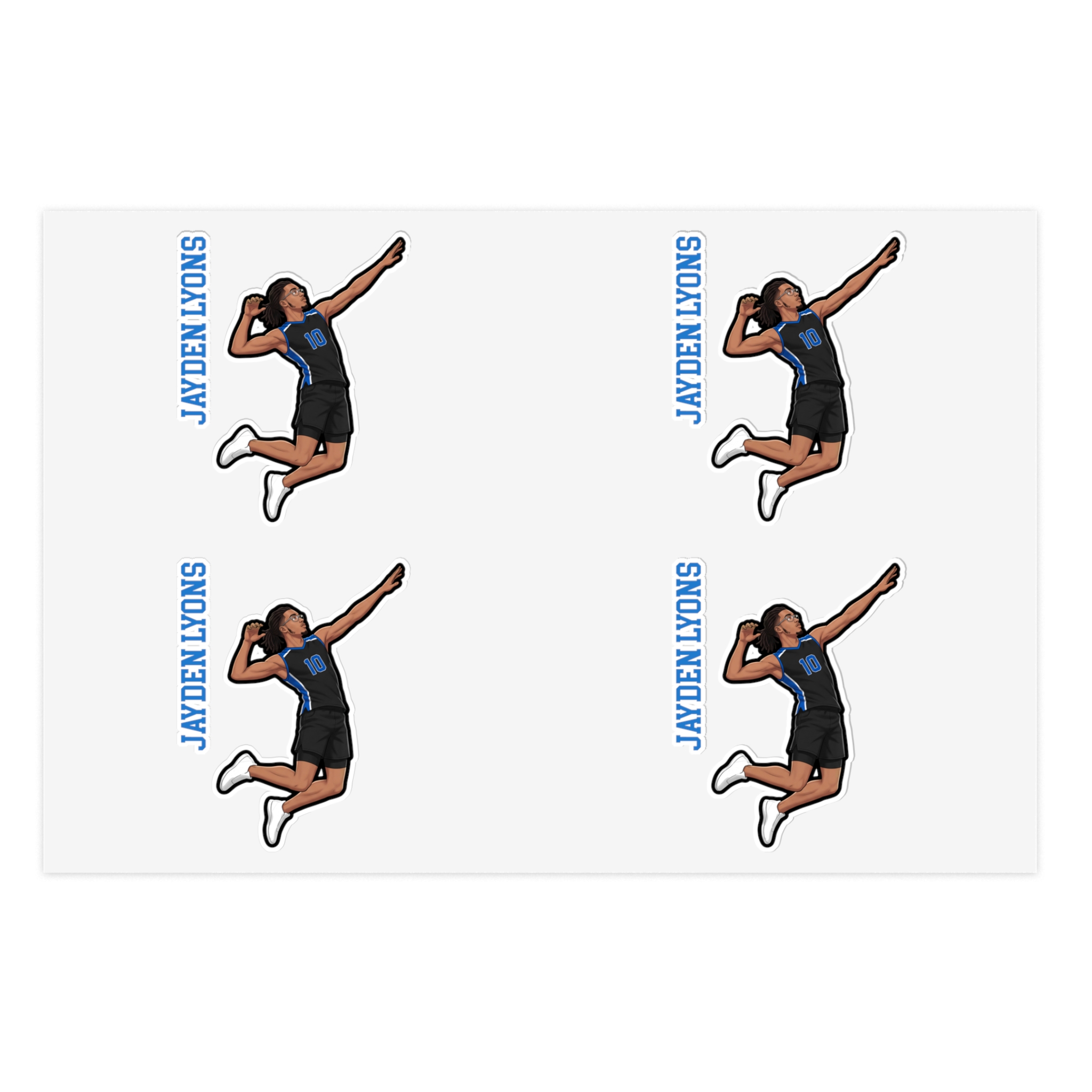 Sticker Sheet — character_name_vertical in Classic
