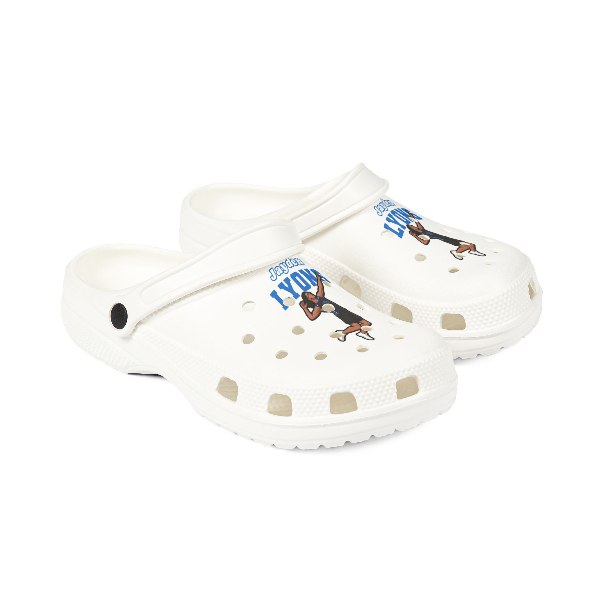 Rubber Clogs — character_name_arch in White