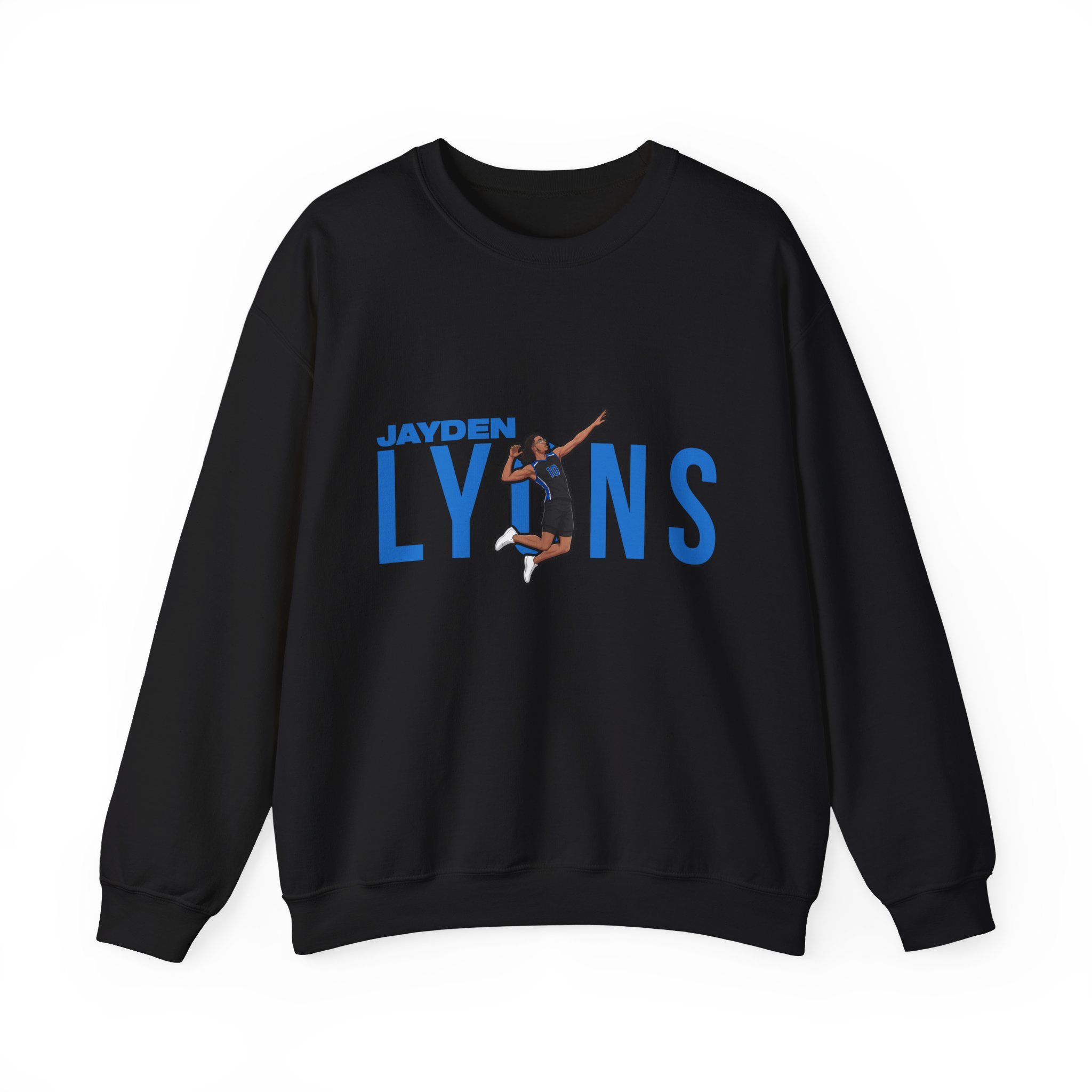 Crewneck Sweatshirt — character_player_name in Black
