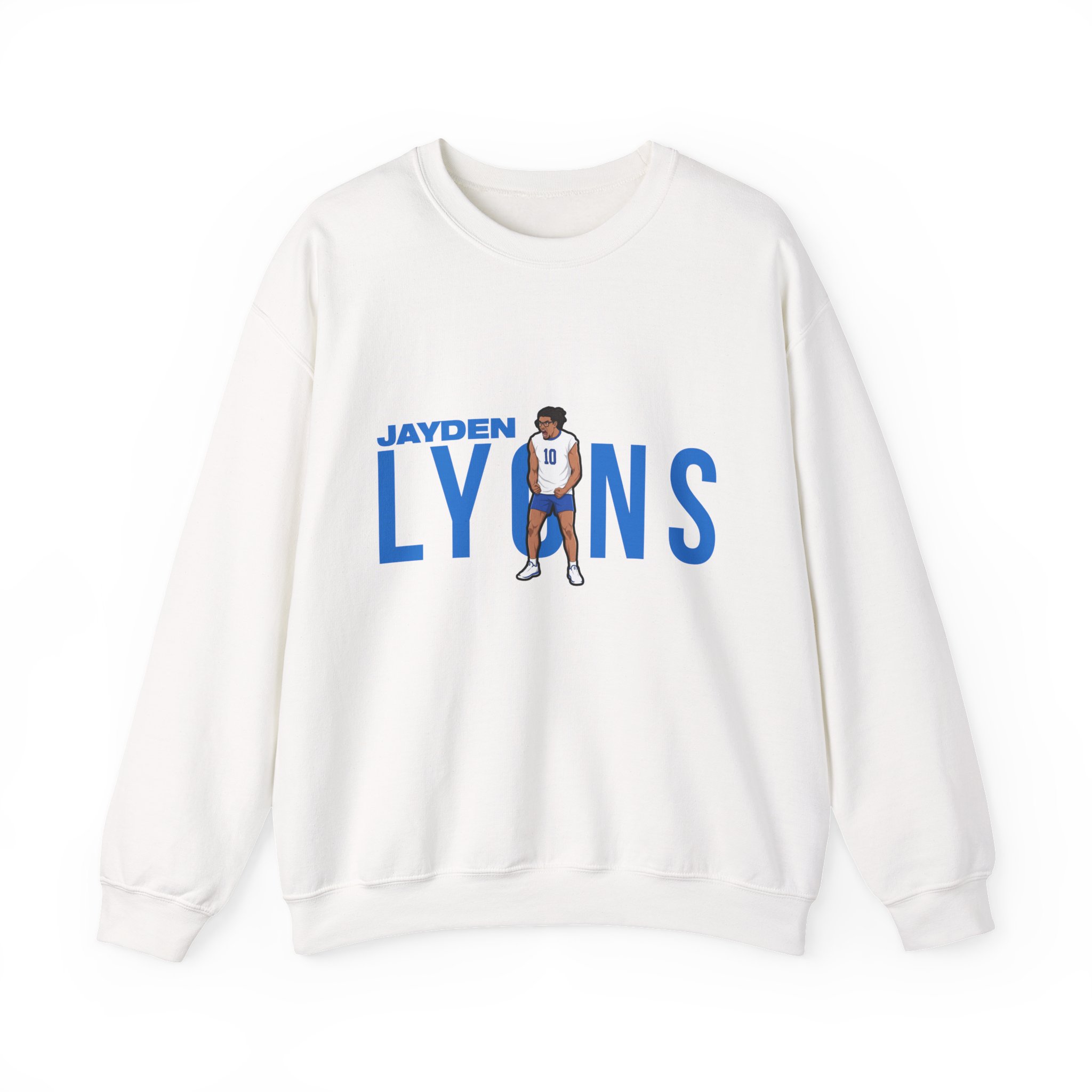 Crewneck Sweatshirt — character_player_name in White