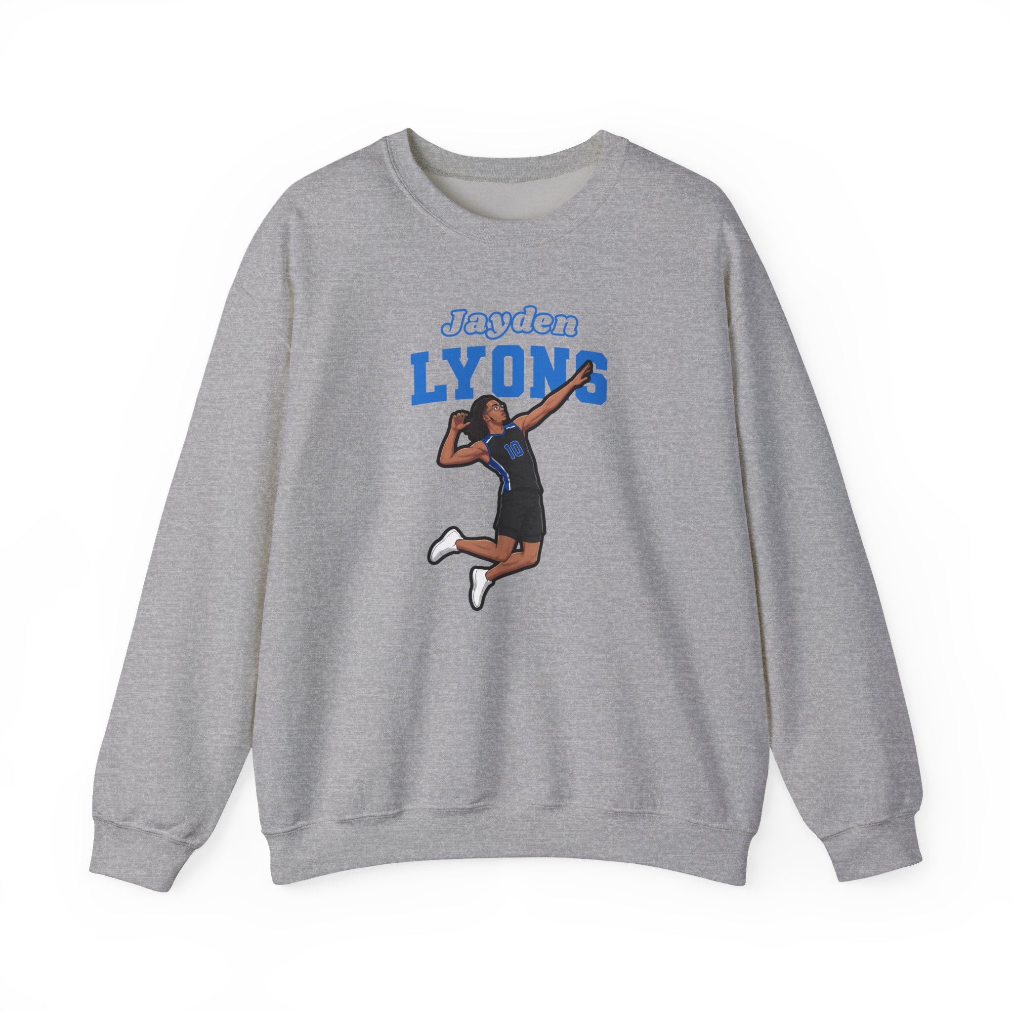 Crewneck Sweatshirt — character_name_arch in Grey