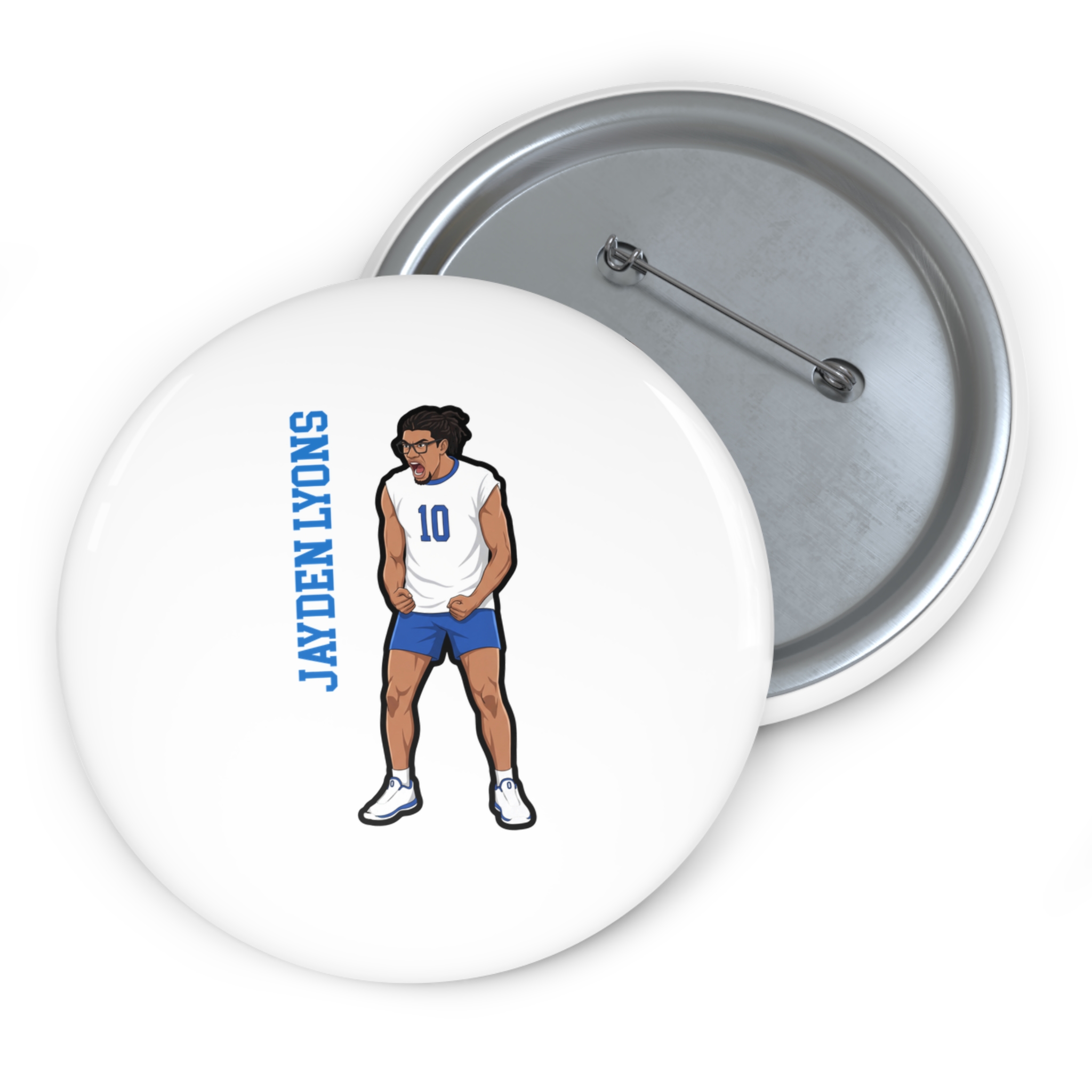 Game Day Pin — character_name_vertical in Classic
