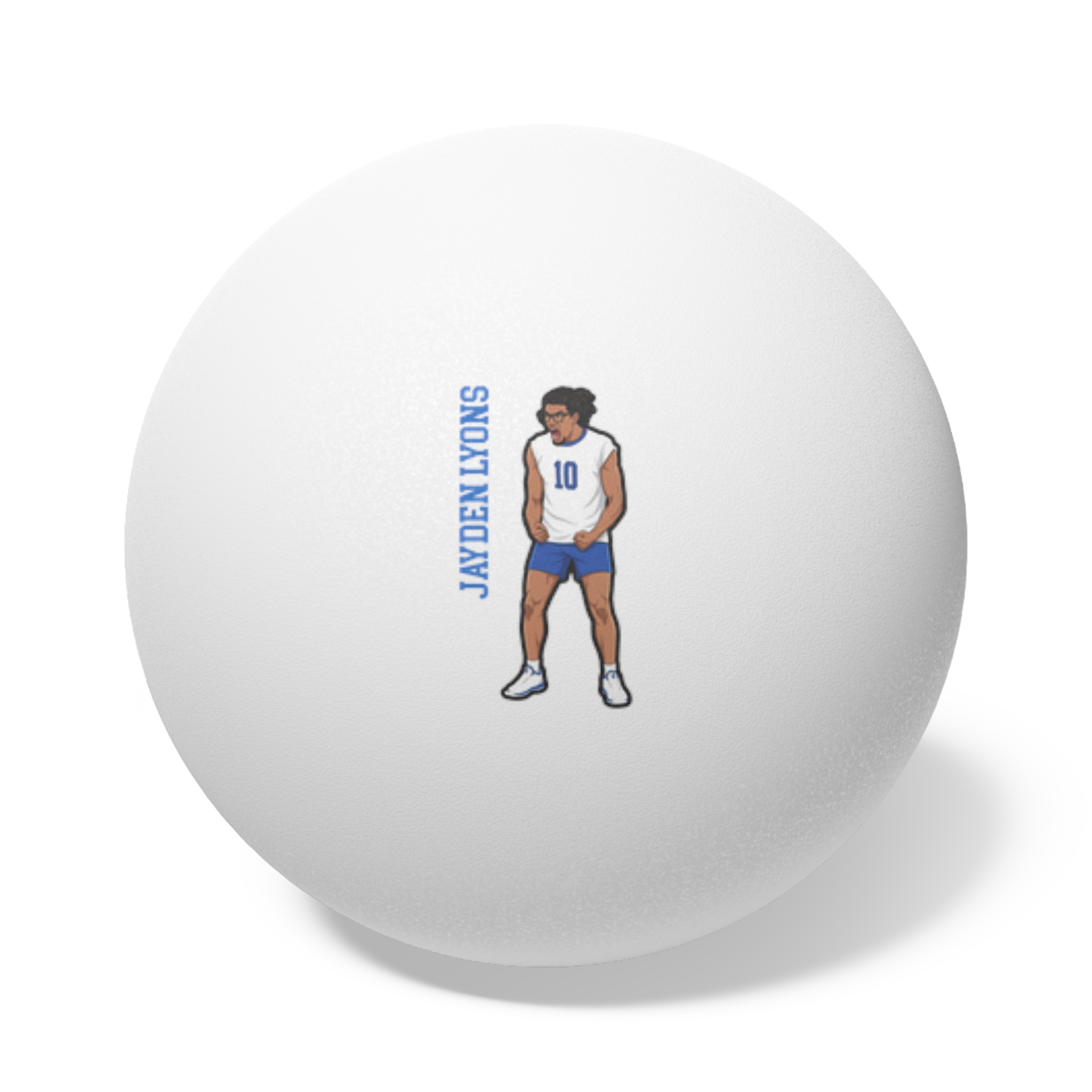Ping Pong Balls, 6 pcs — character_name_vertical in White