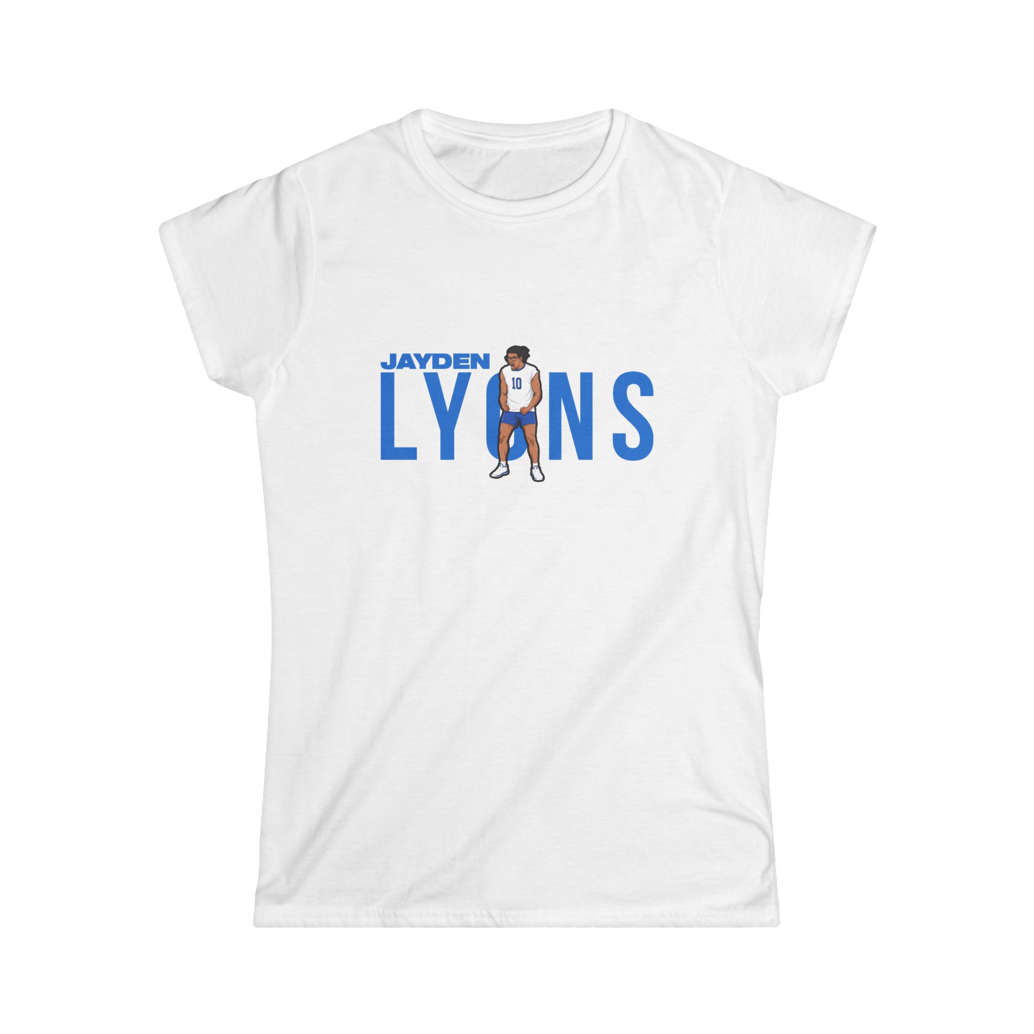 Women's Softstyle Tee — character_player_name in White