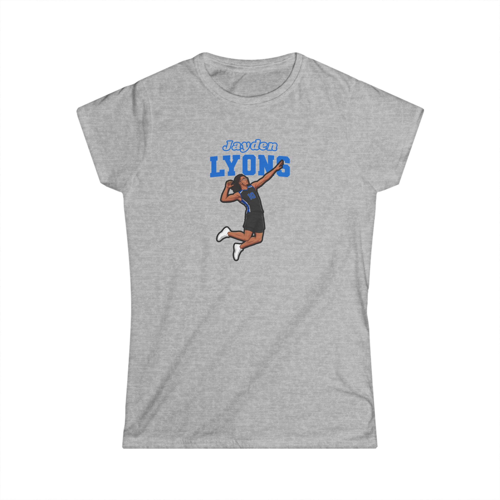 Women's Softstyle Tee — character_name_arch in Grey