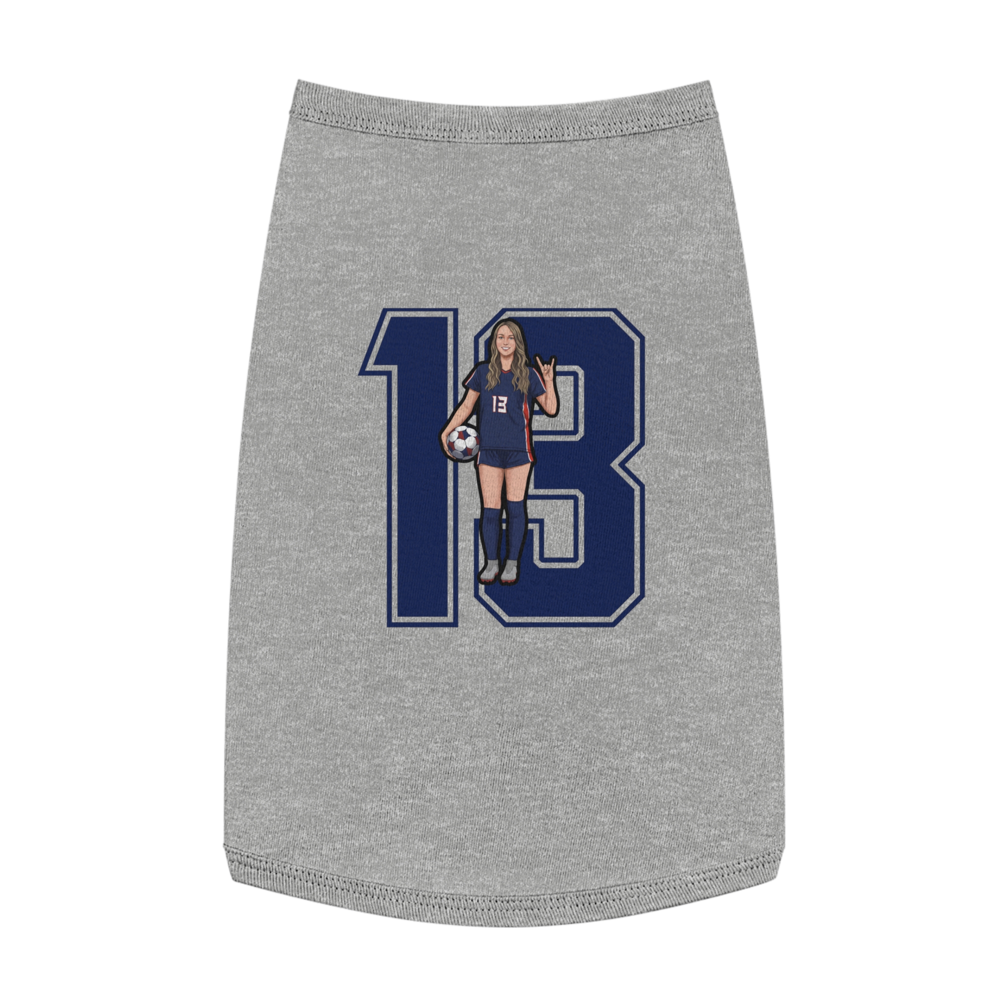 Pet Tank Top — character_number in White